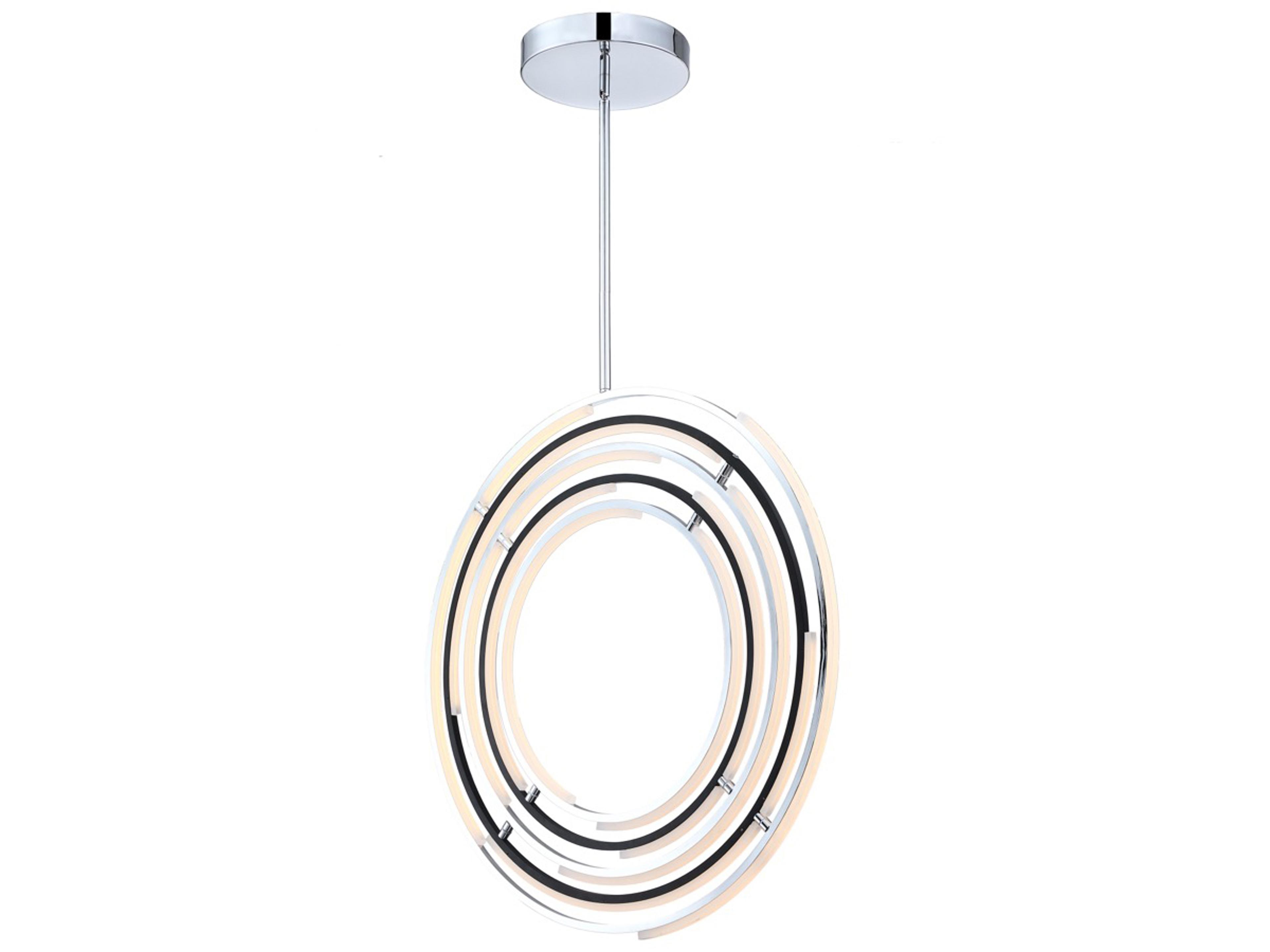 Artcraft Trilogy Polished Nickel Geometric Pendant