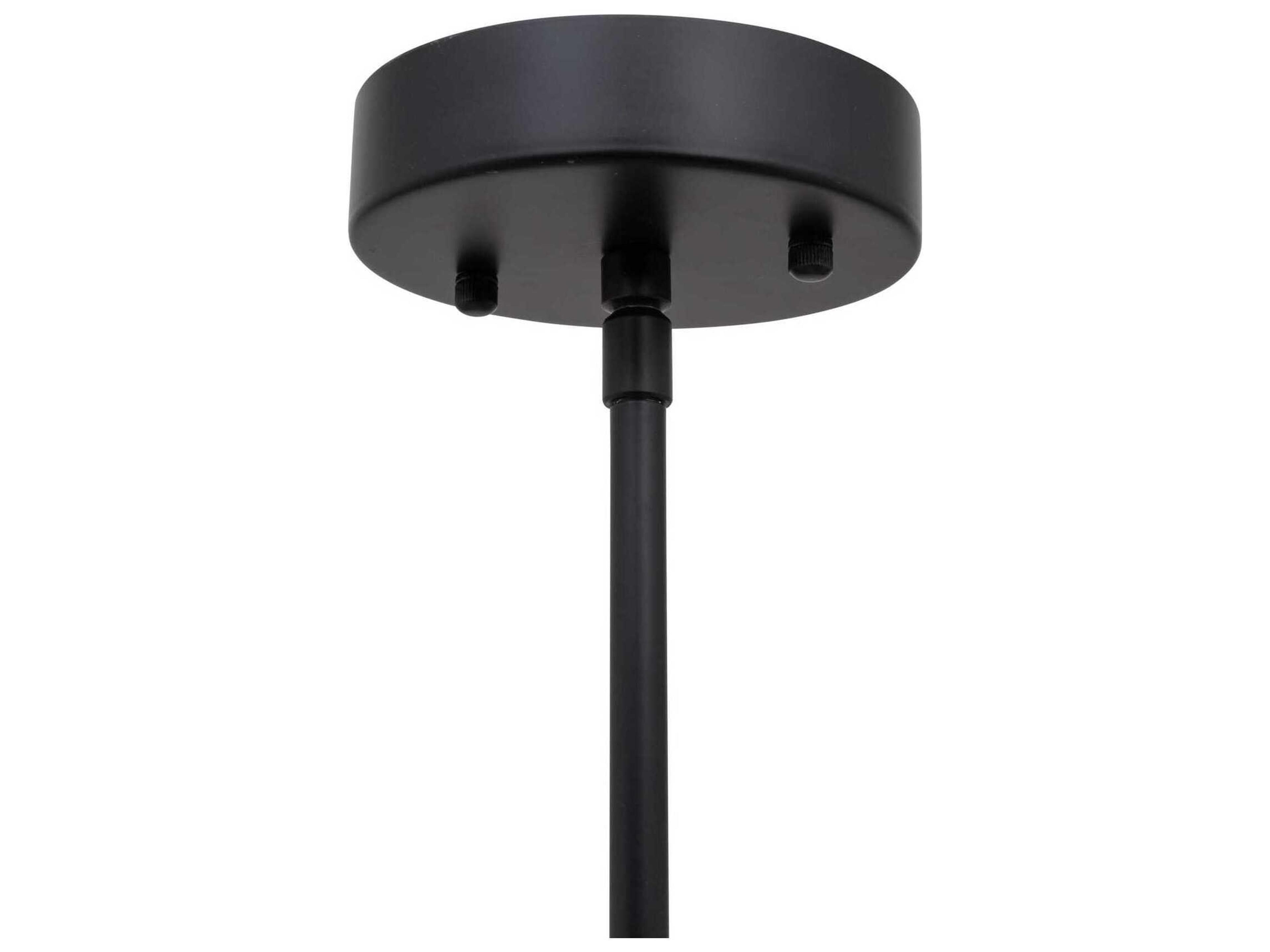 Artcraft Cascata 3-Light Black Brushed Brass Chandelier