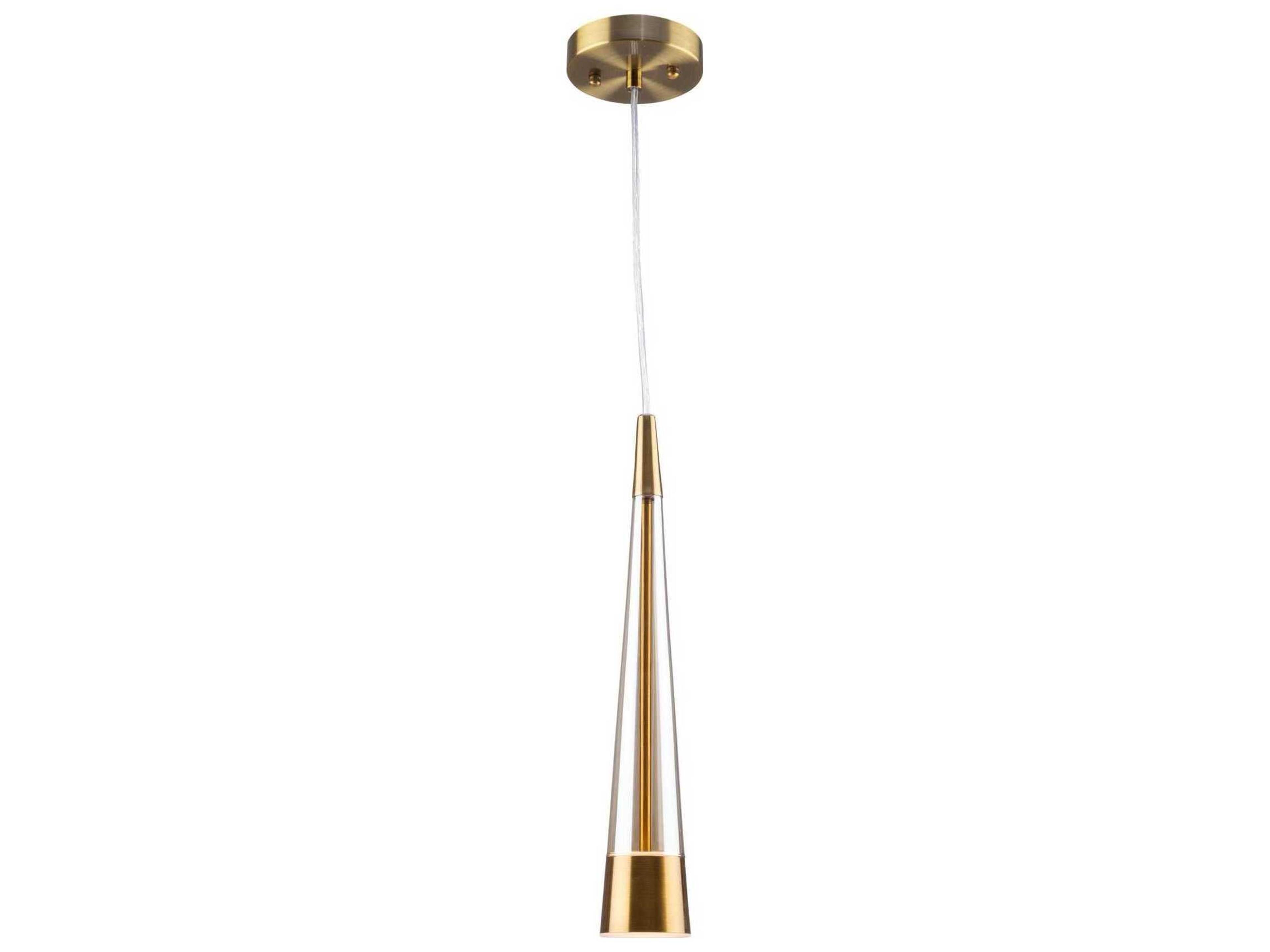 Artcraft Sunnyvale 1-Light Brass Mini Pendant