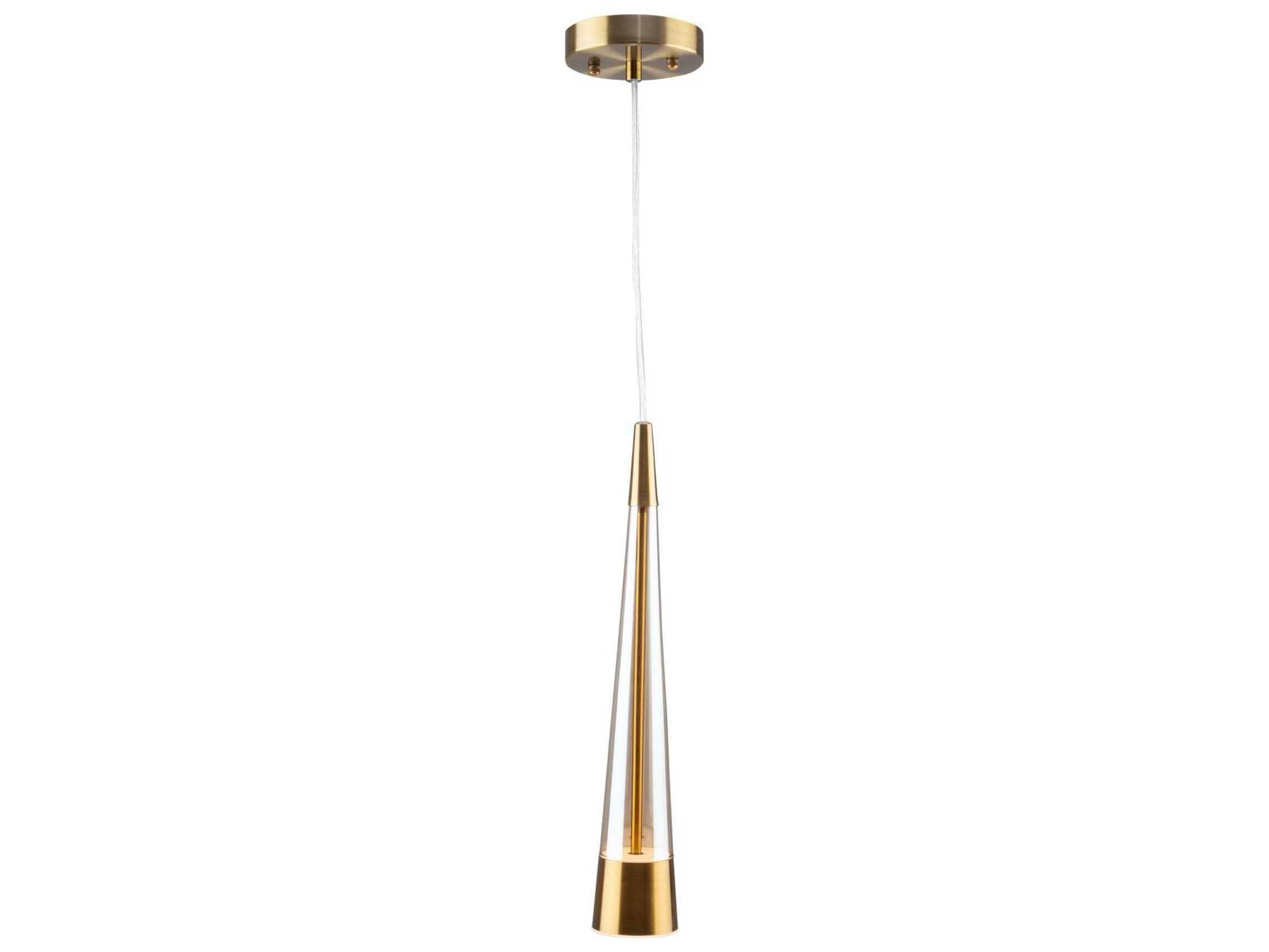 Artcraft Sunnyvale 1-Light Brass Mini Pendant