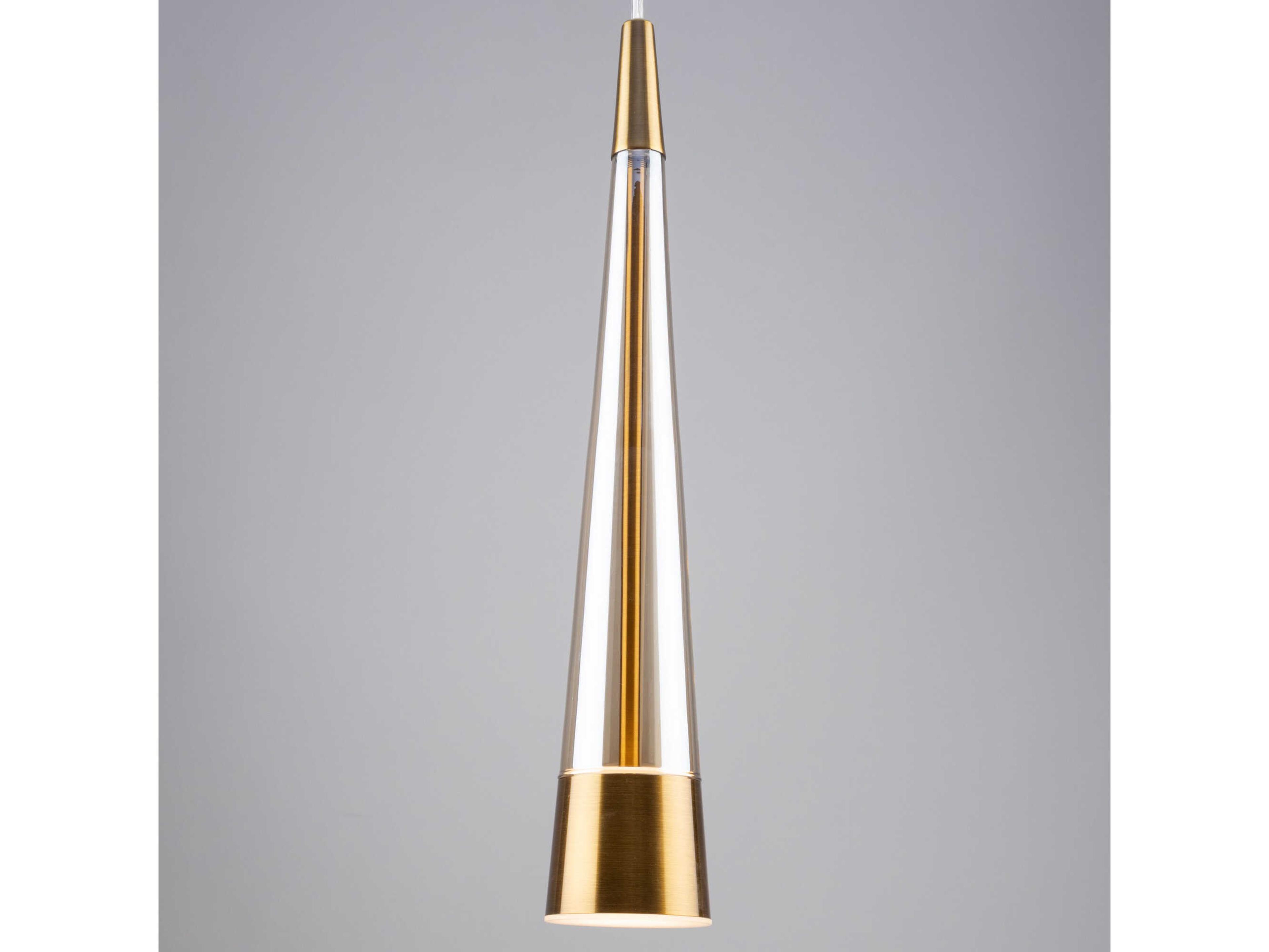 Artcraft Sunnyvale 1-Light Brass Mini Pendant