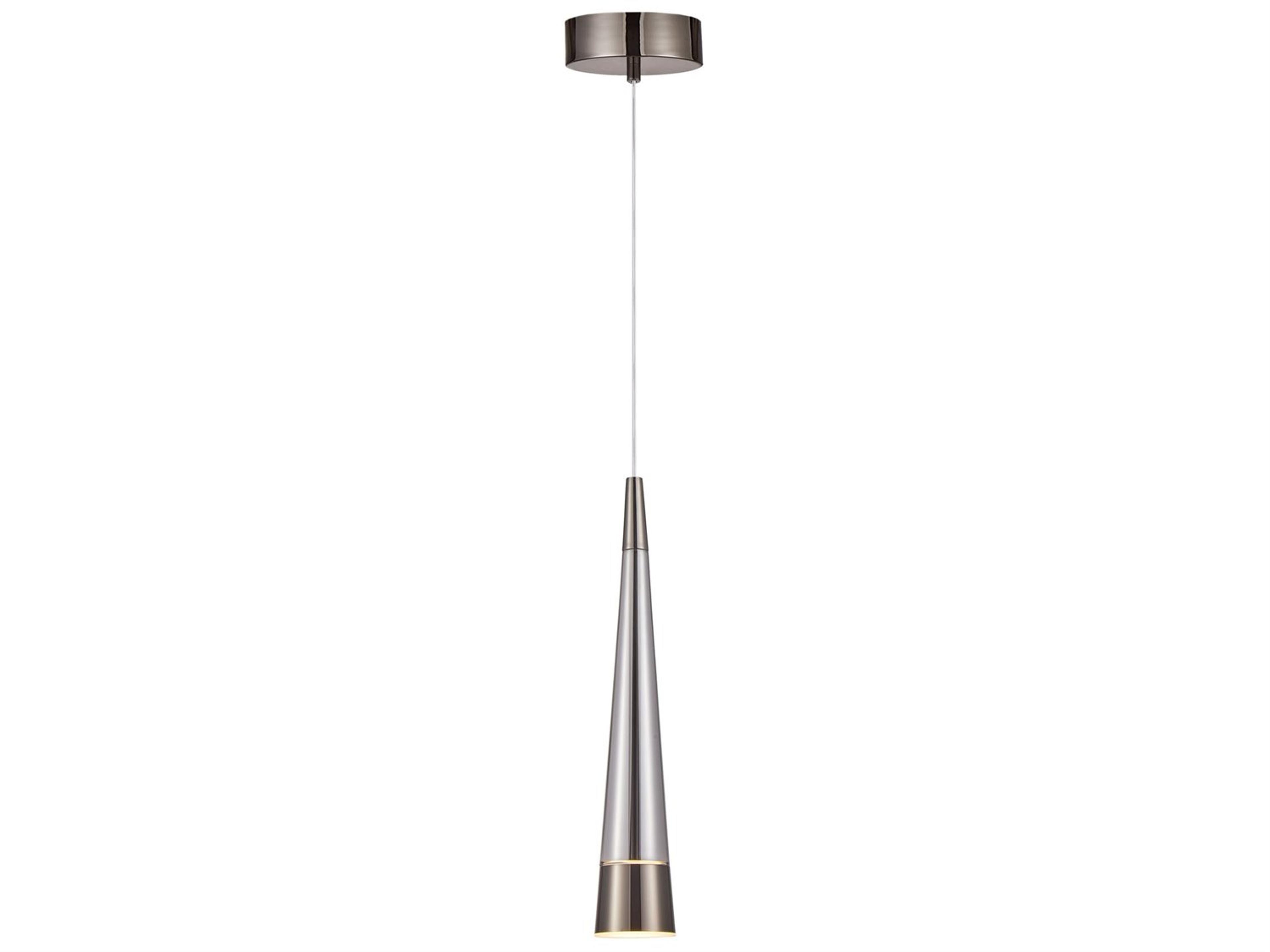 Sunnyvale LED Pendant Smoke Glass Cone Light