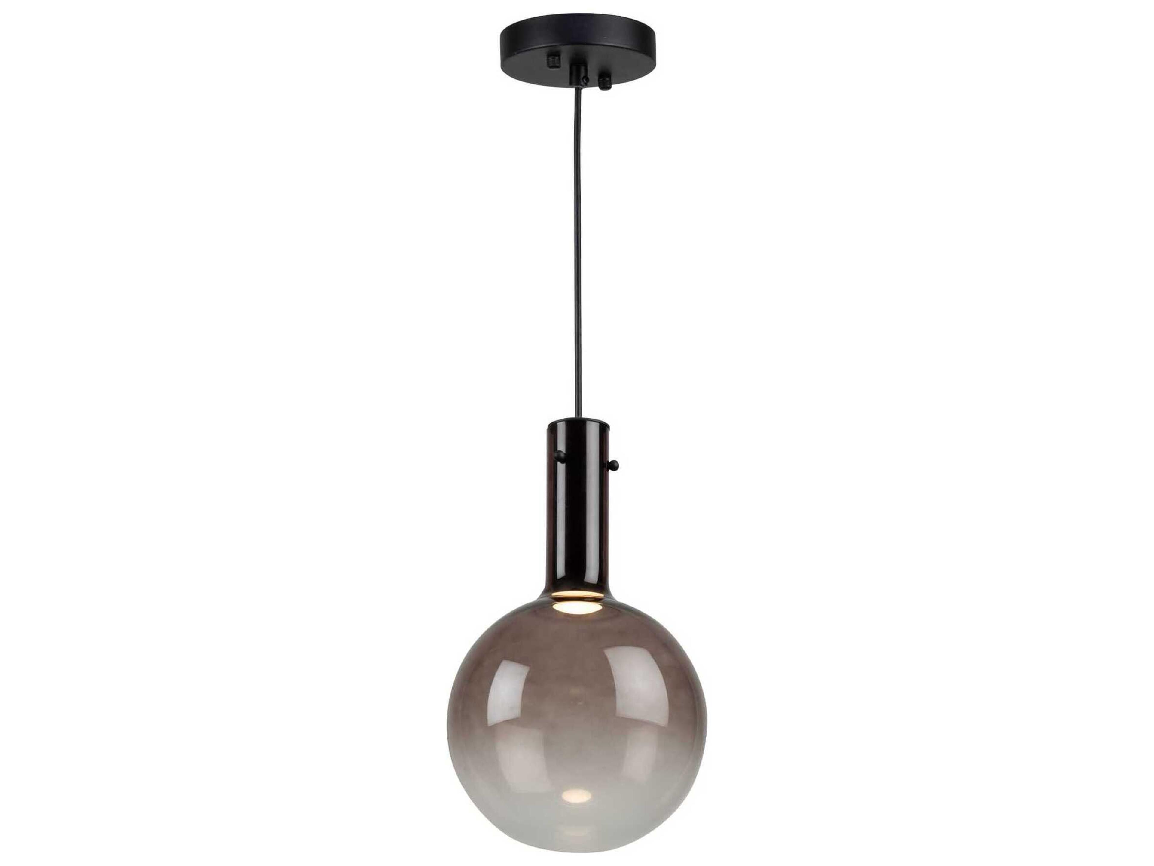 Artcraft Alexis 1-Light Coffee Brown Globe Mini Pendant