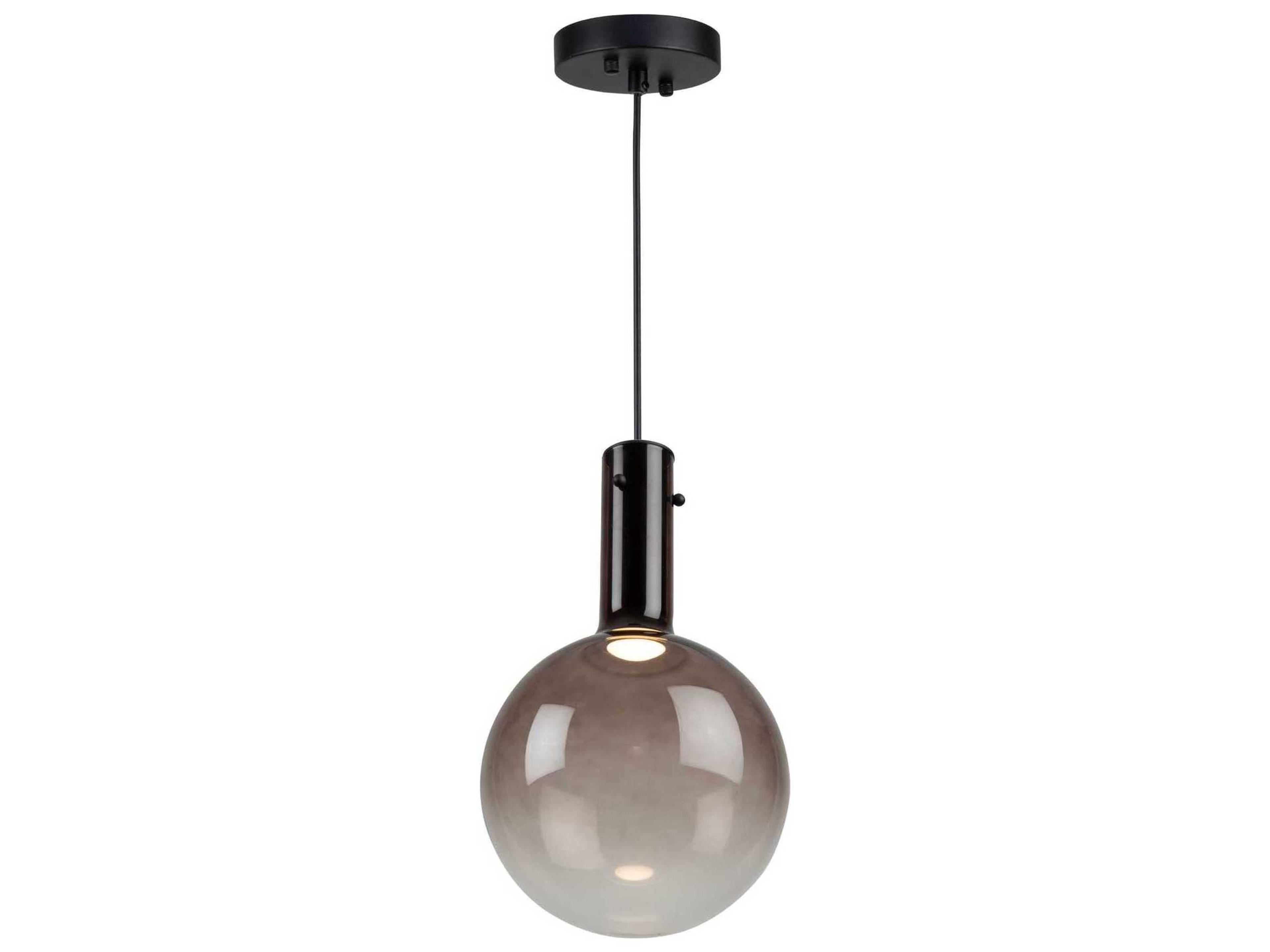 Artcraft Alexis 1-Light Coffee Brown Globe Mini Pendant