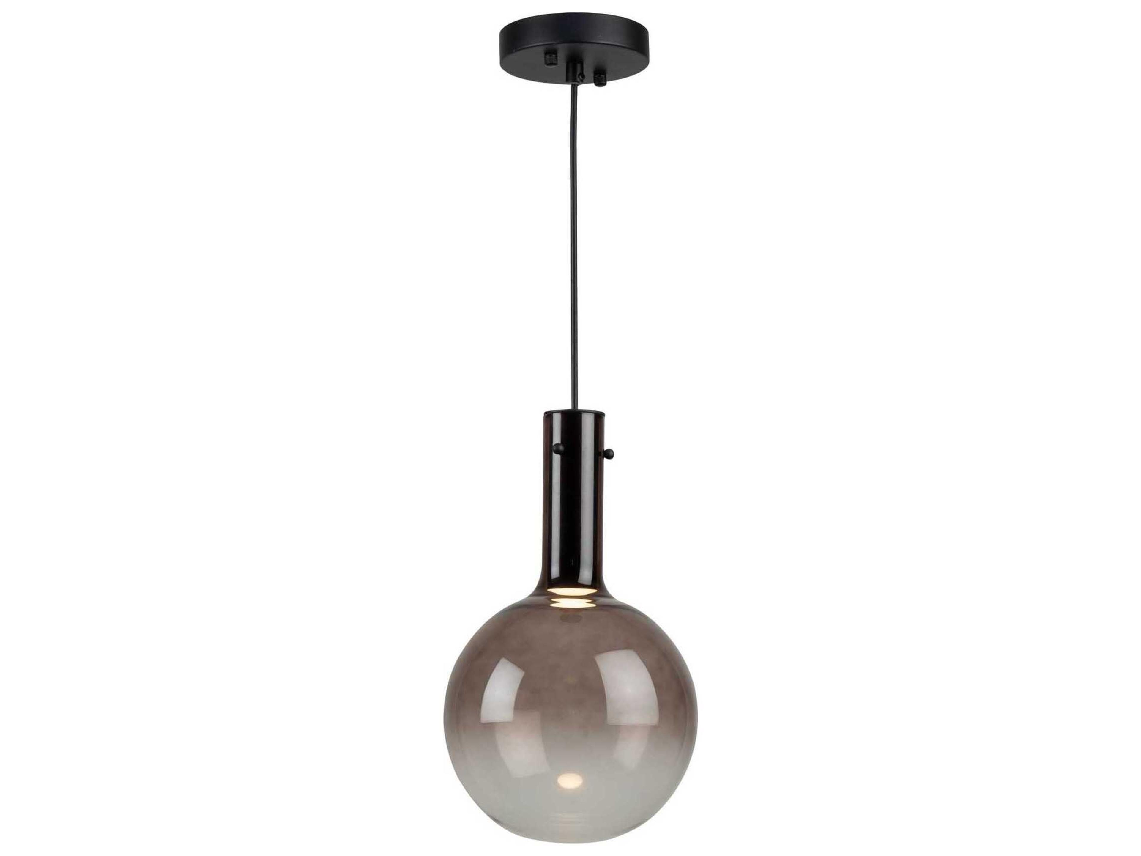 Artcraft Alexis 1-Light Coffee Brown Globe Mini Pendant