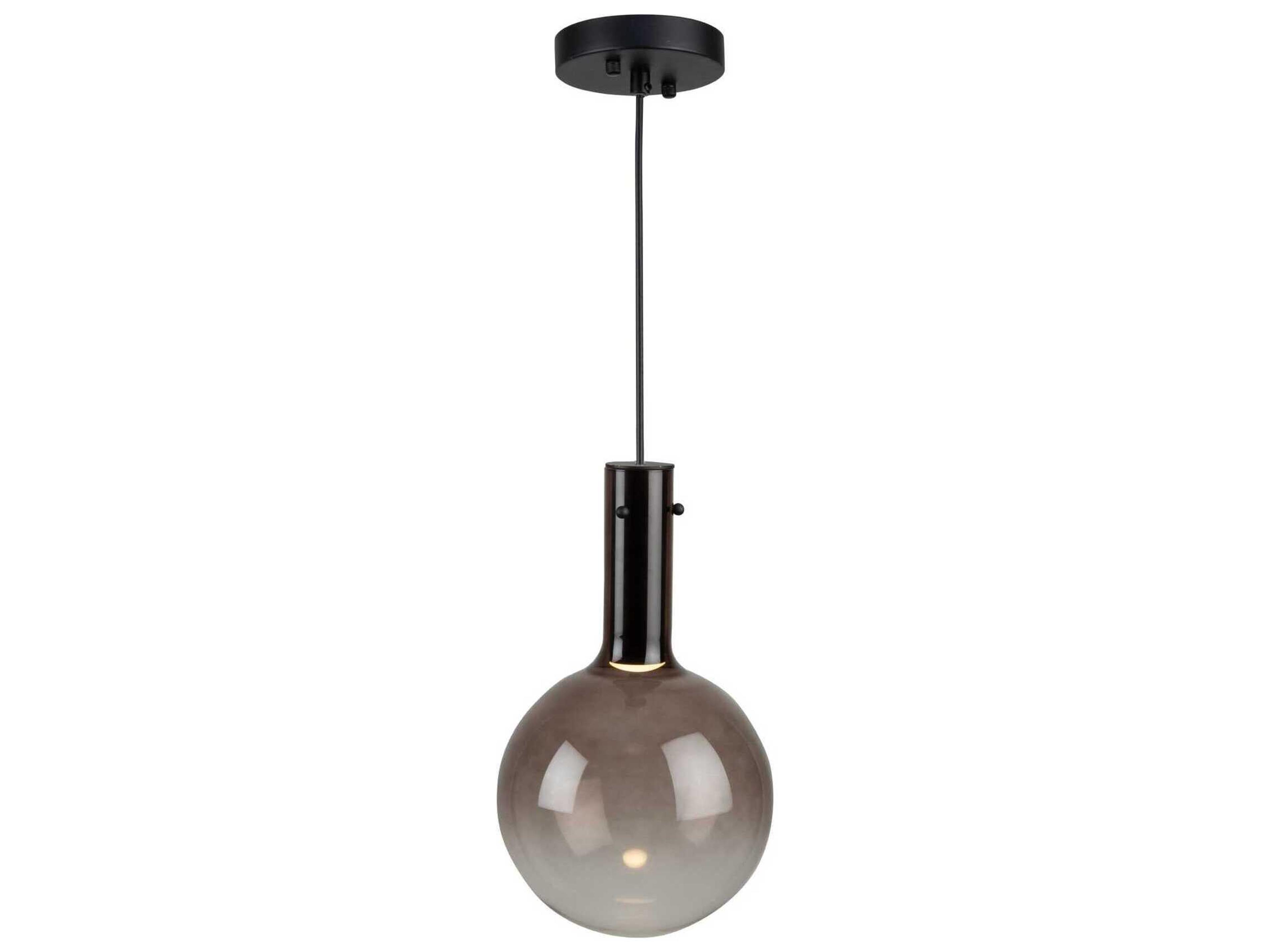 Artcraft Alexis 1-Light Coffee Brown Globe Mini Pendant