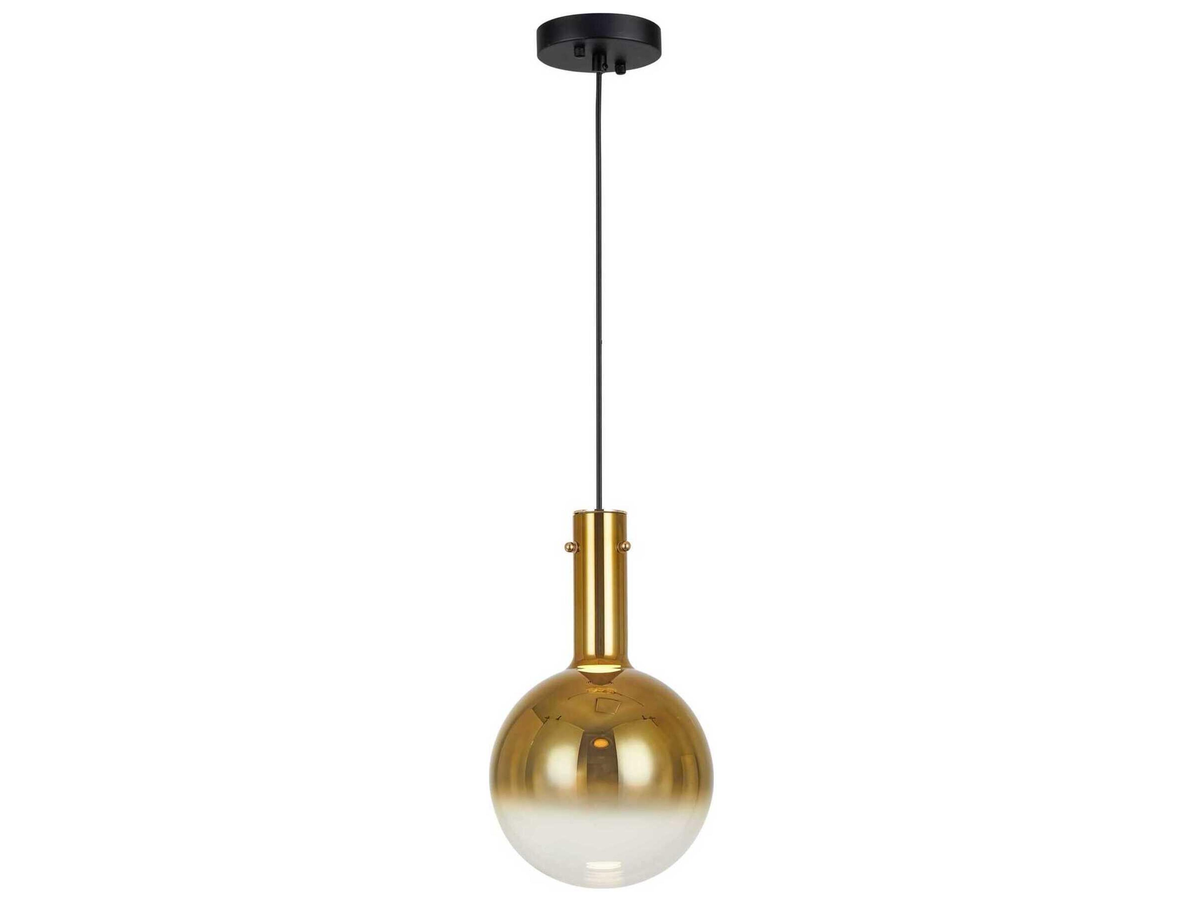 Alexis Pendant Light Gold Ombre Glass