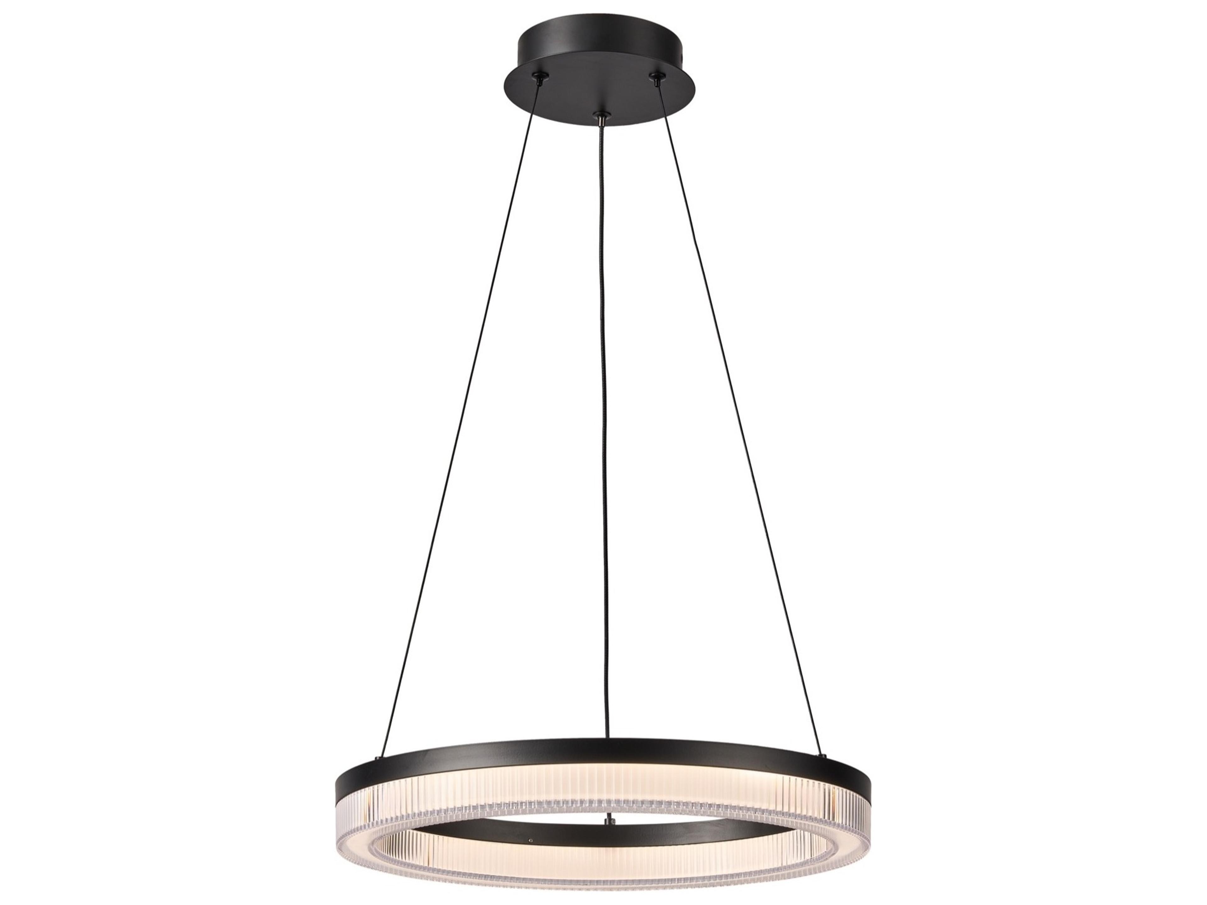 Artcraft Ari 1-Light Black Pendant