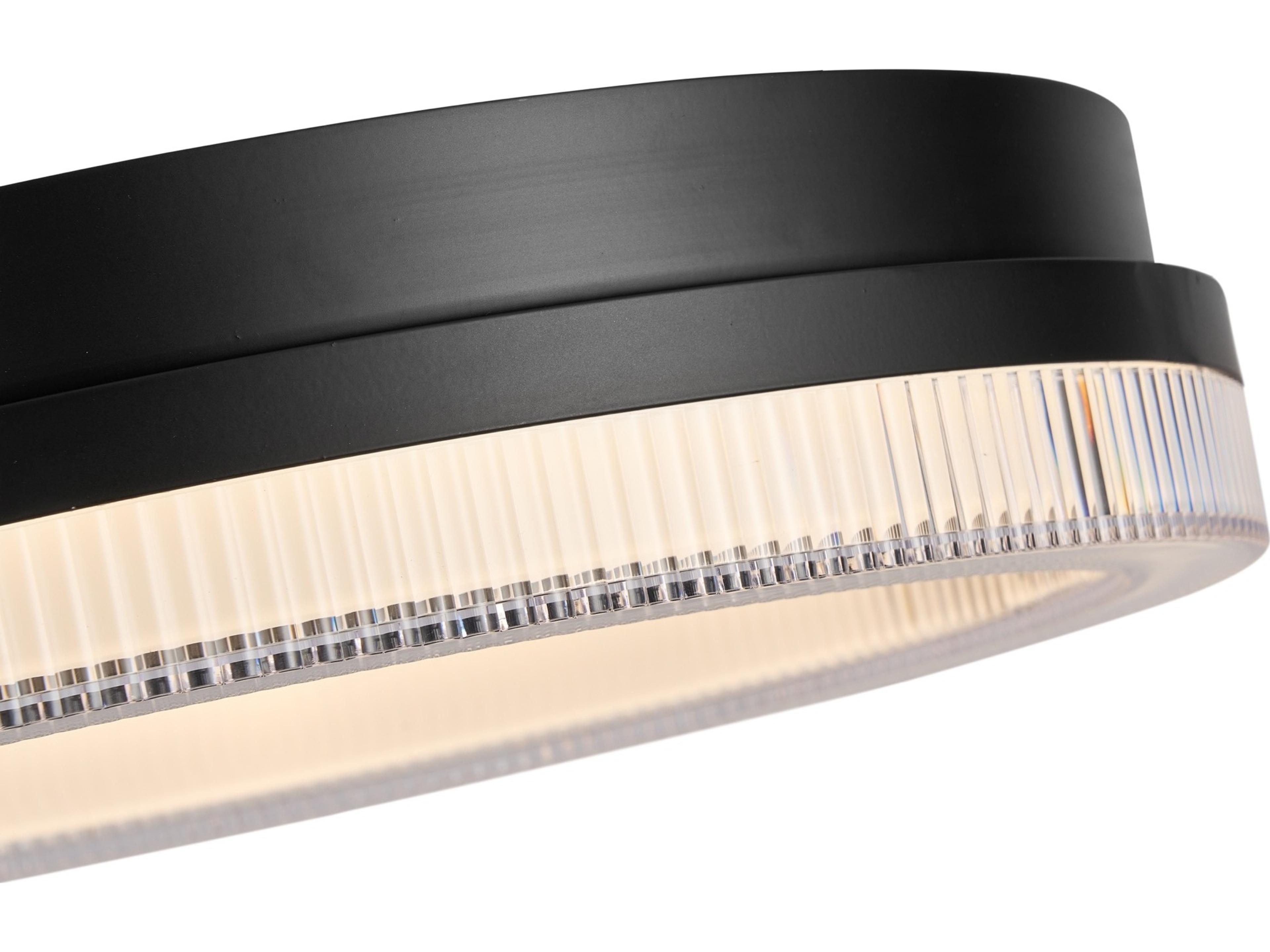 Artcraft Ari 1-Light Black Flush Mount