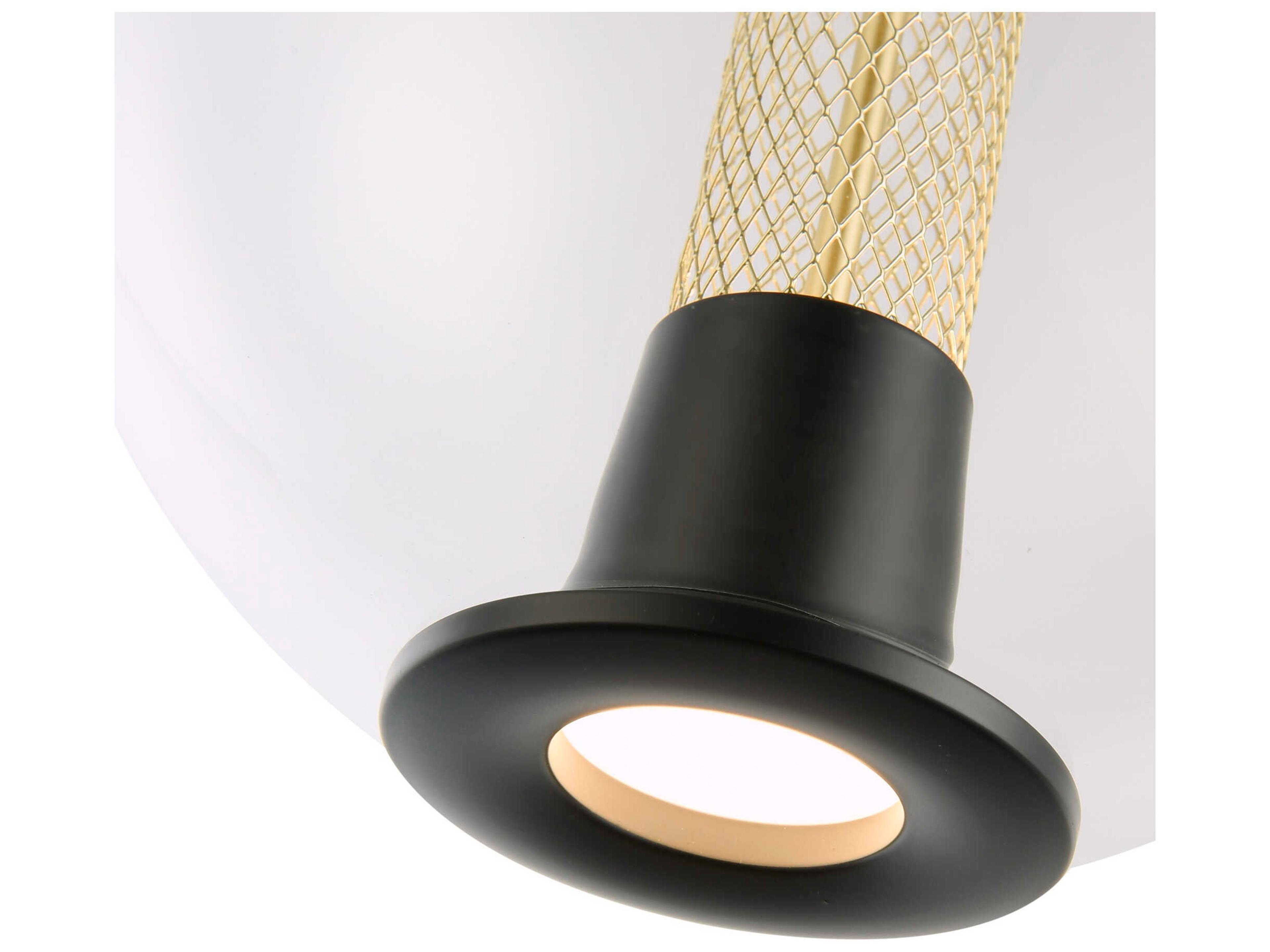 Artcraft Arlo 1-Light Black Globe Mini Pendant