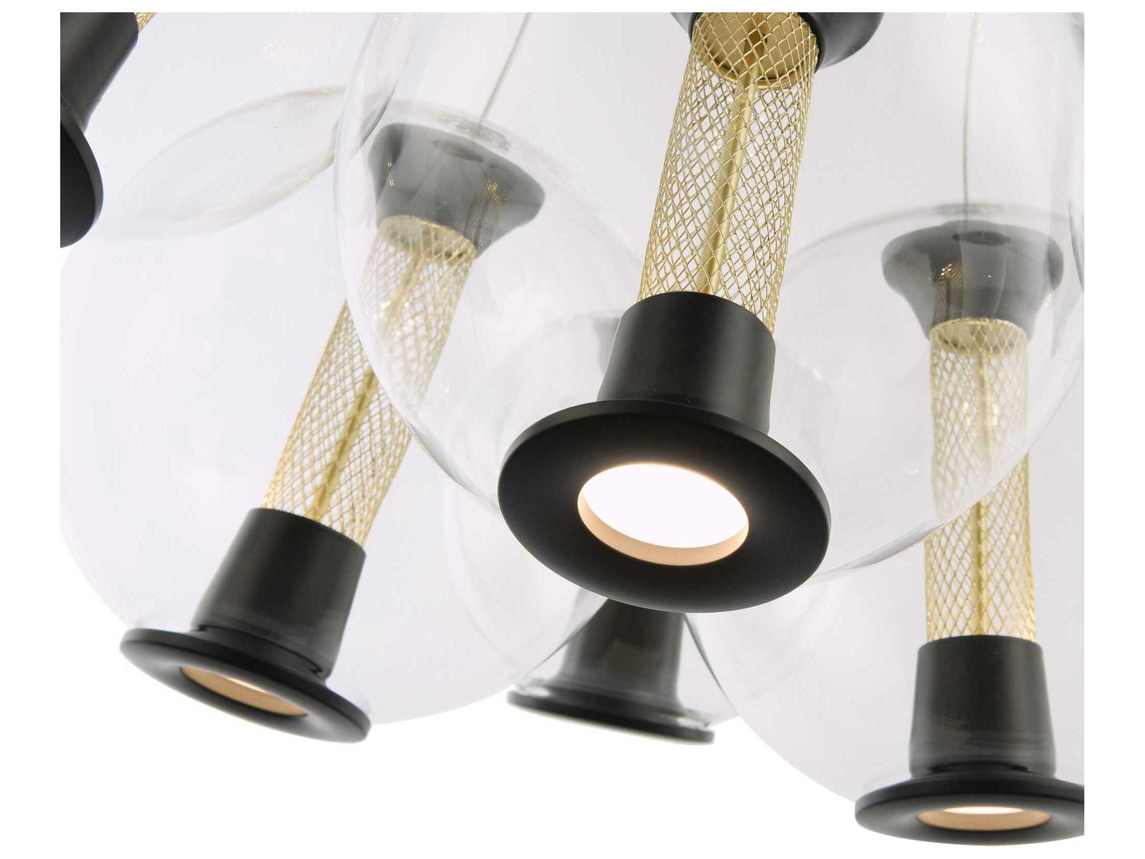 Artcraft Arlo 6-Light Black Globe Pendant
