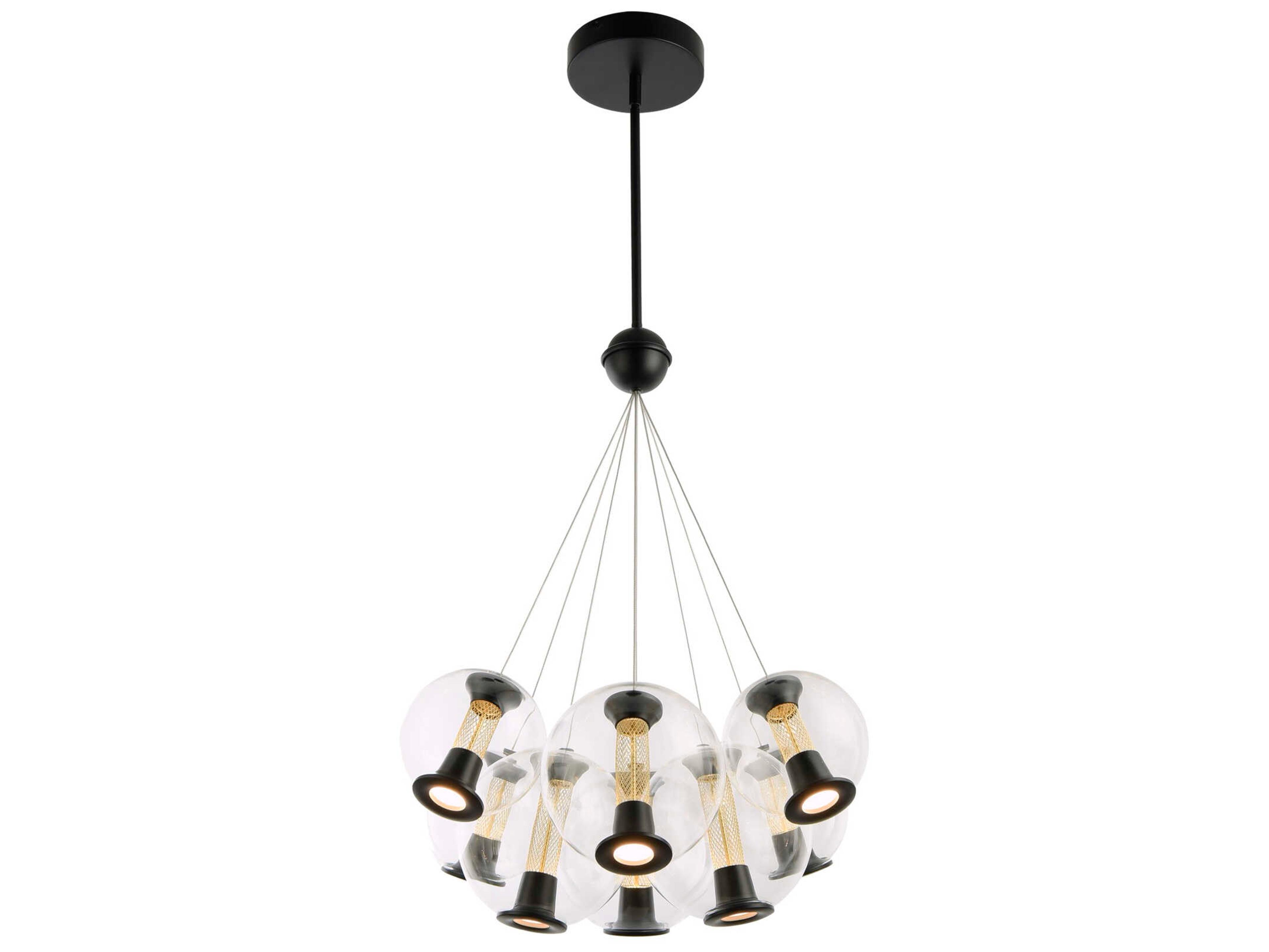 Artcraft Arlo 8-Light Black Pendant