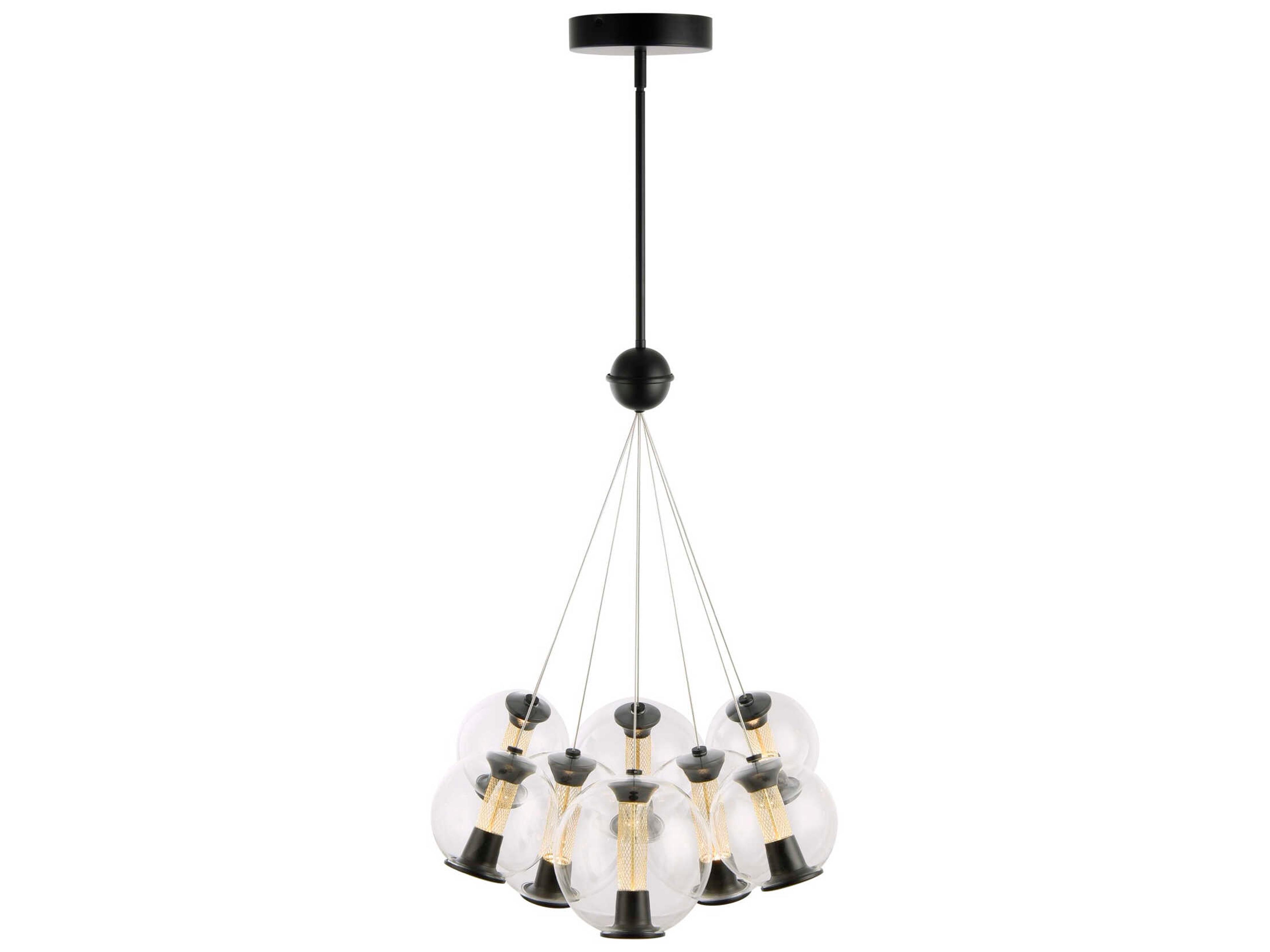 Artcraft Arlo 8-Light Black Pendant