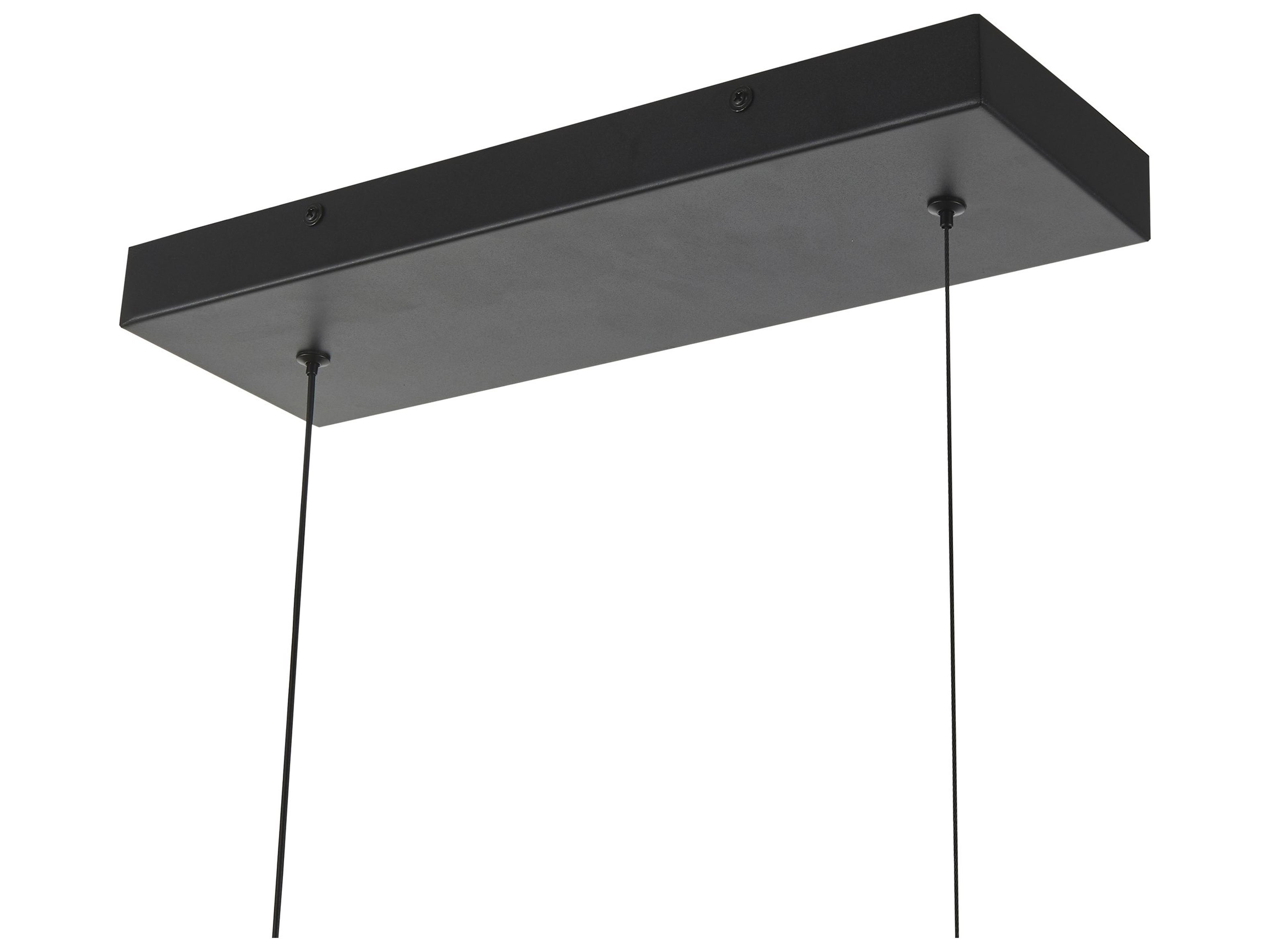 Artcraft Terra 7-Light Black Globe Linear Island Pendant
