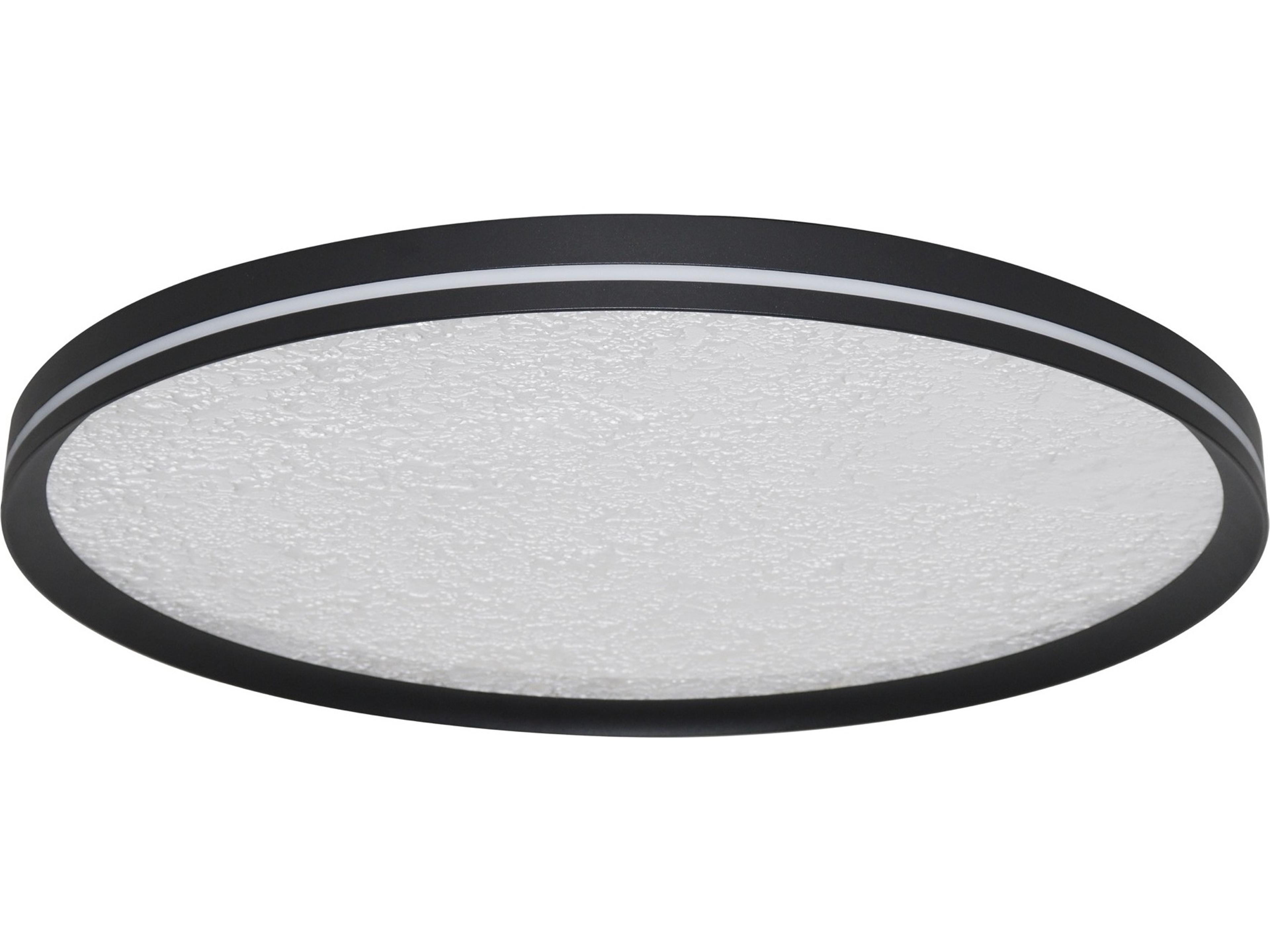 Artcraft Luna Black Flush Mount