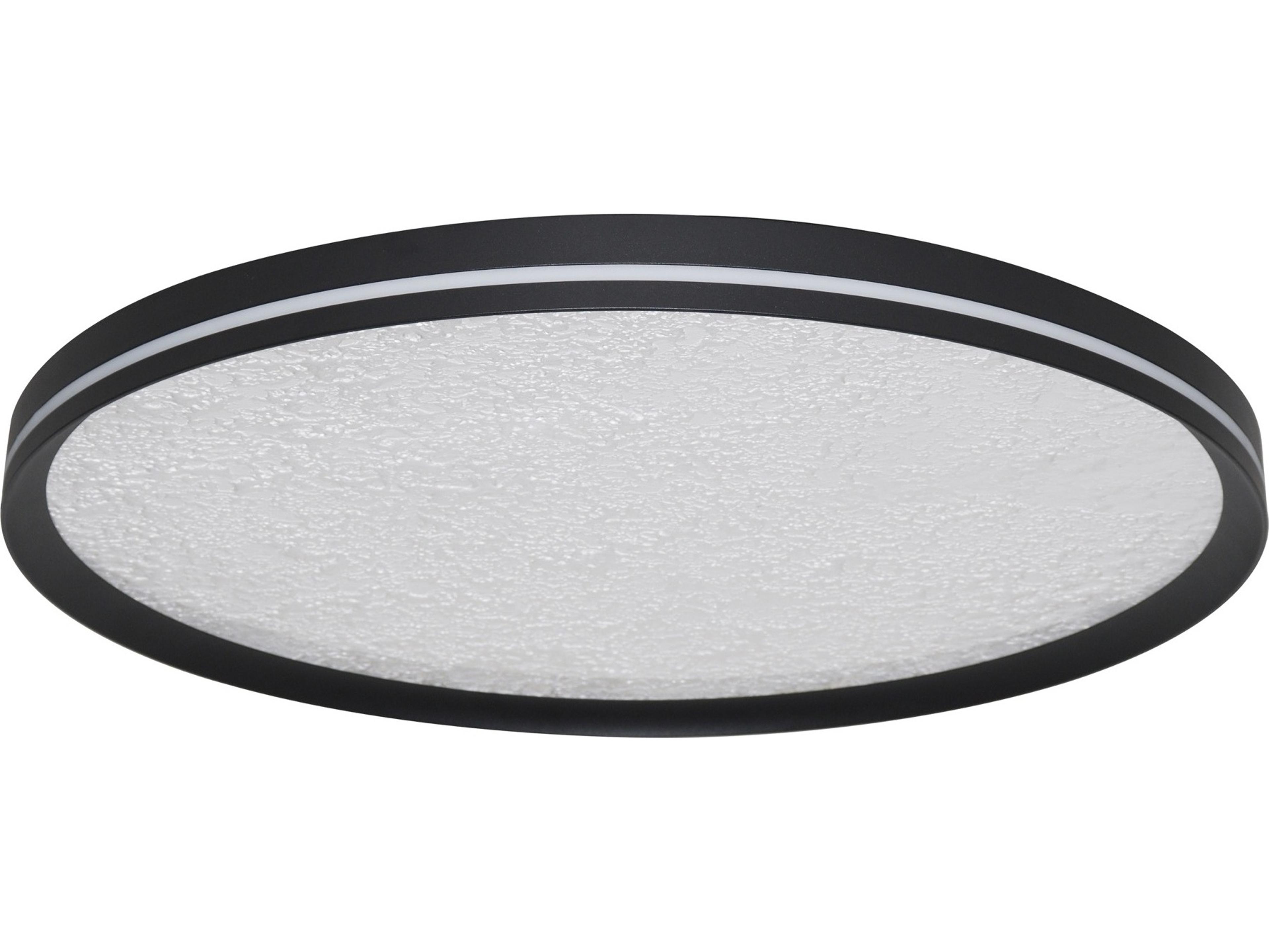 Artcraft Luna Black Flush Mount