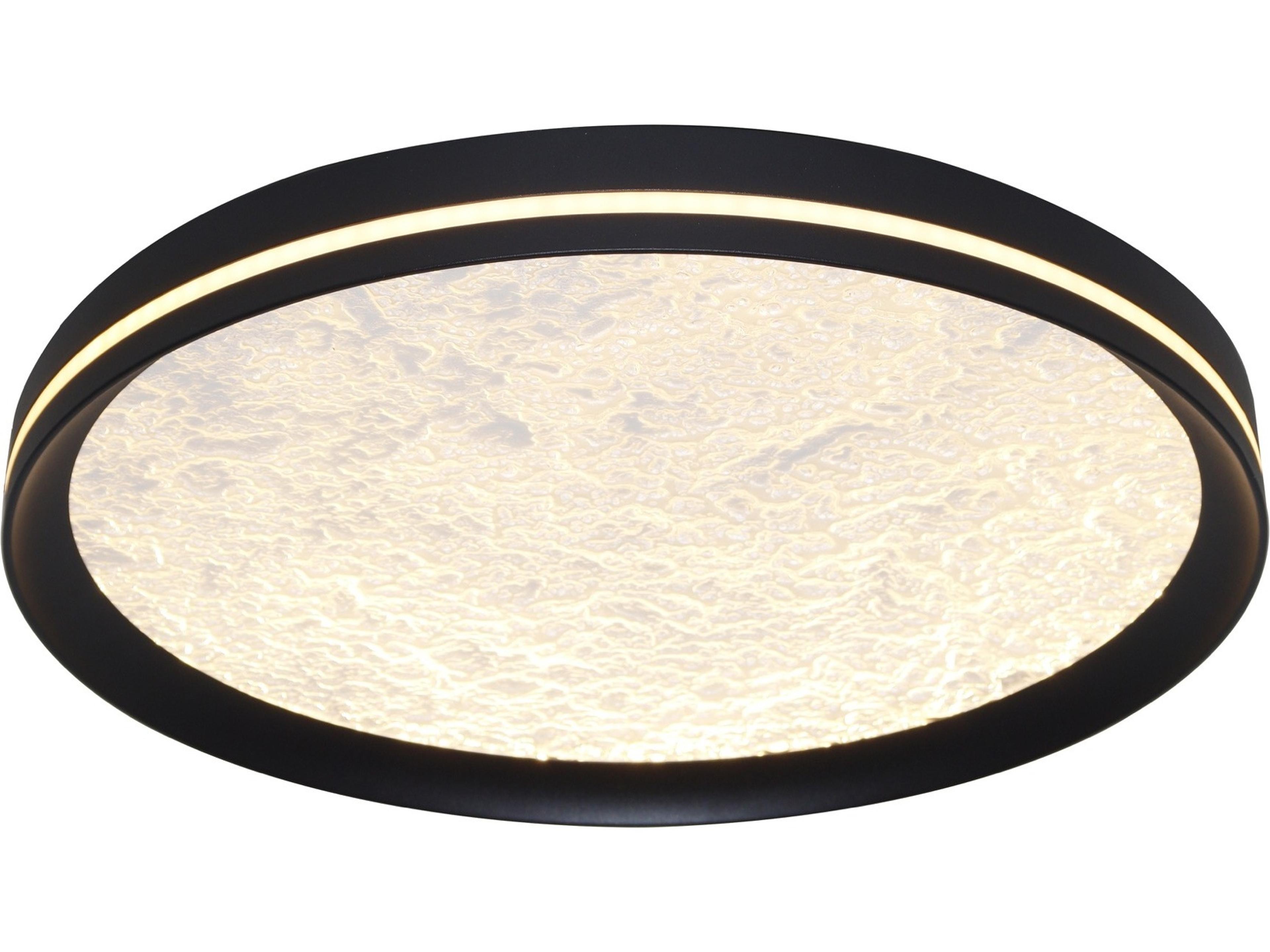 Artcraft Luna Black Flush Mount