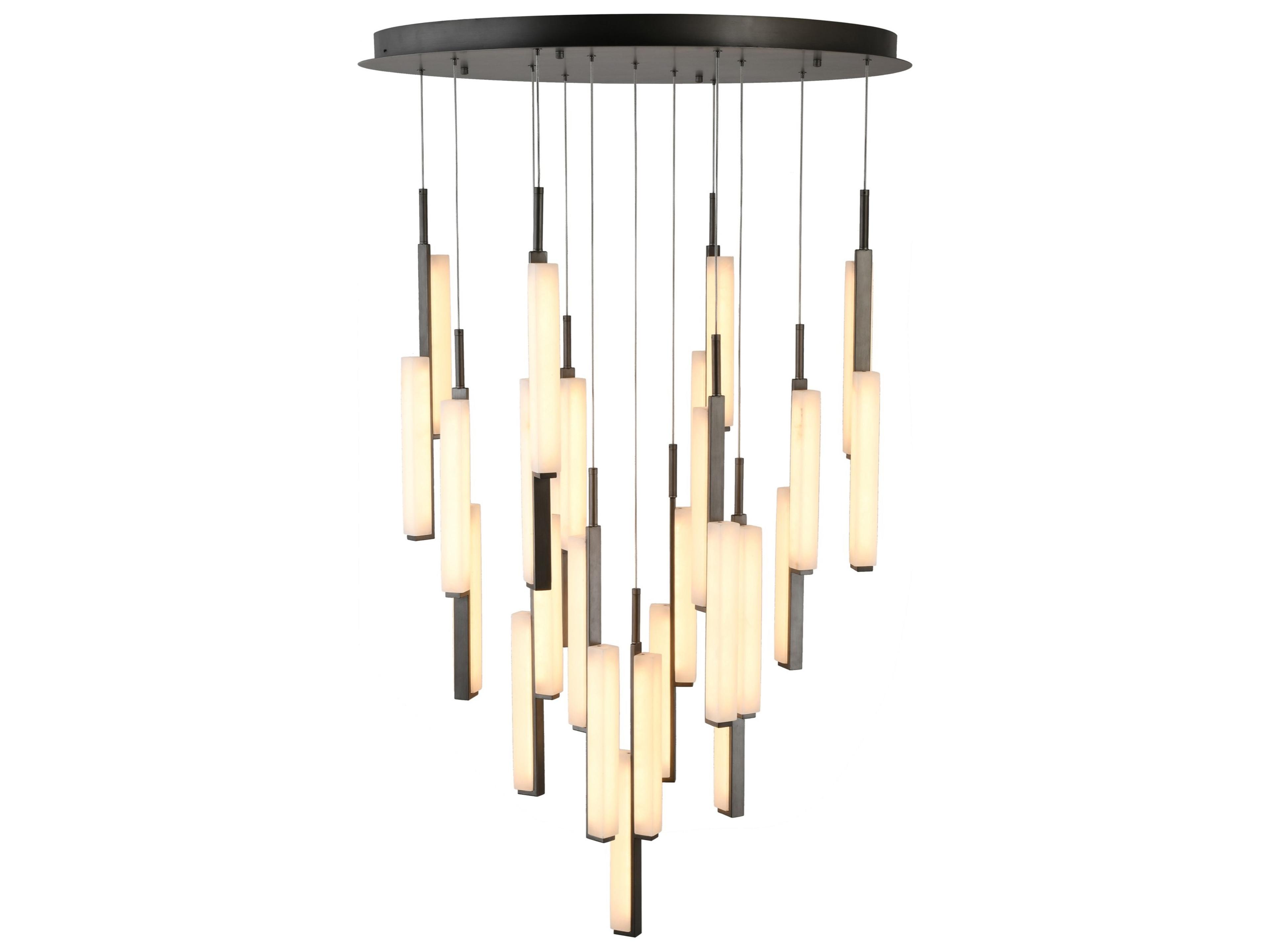 Artcraft Lumina 1-Light Forged Bronze Round Pendant