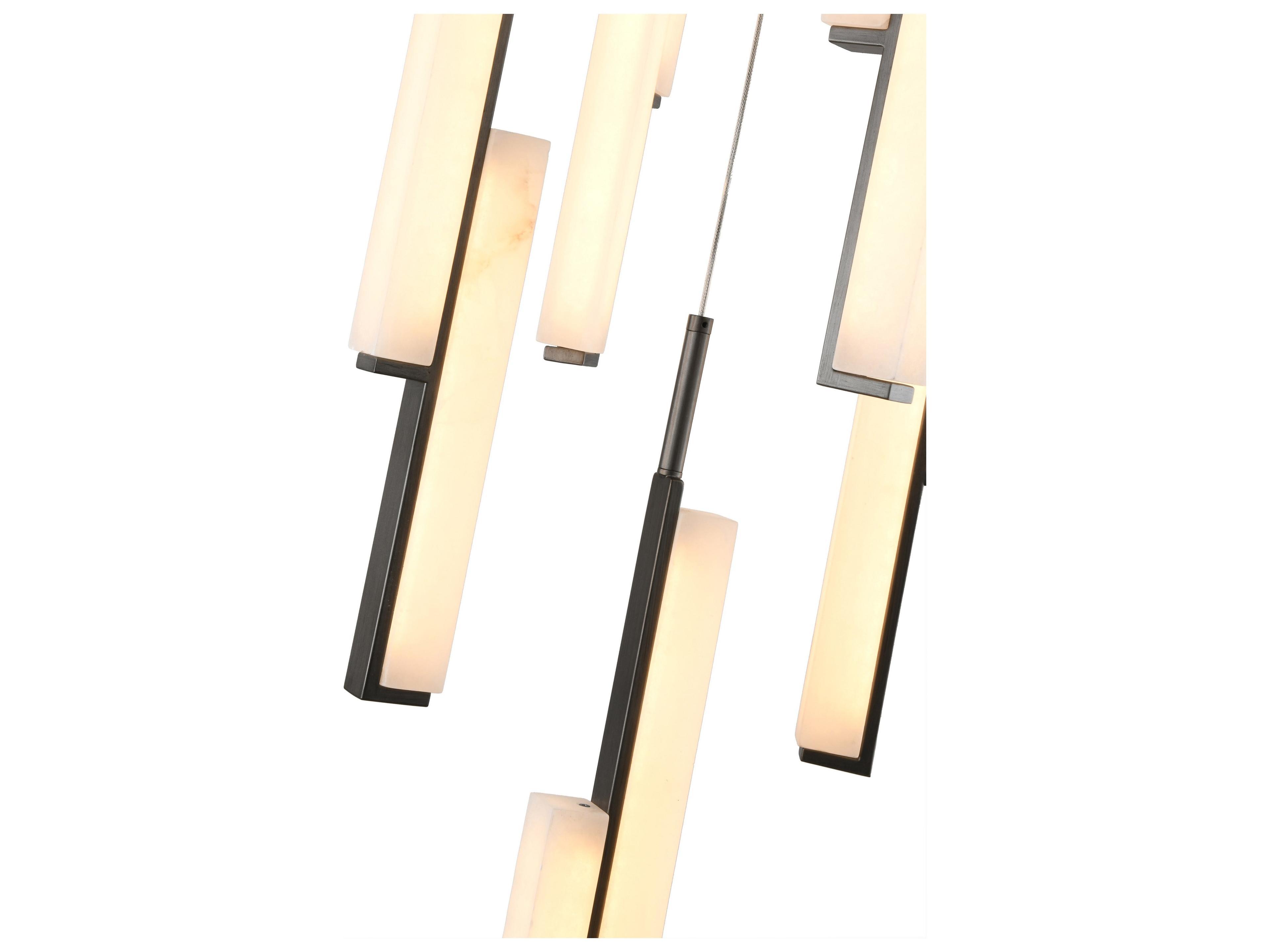 Artcraft Lumina 1-Light Forged Bronze Linear Round Pendant