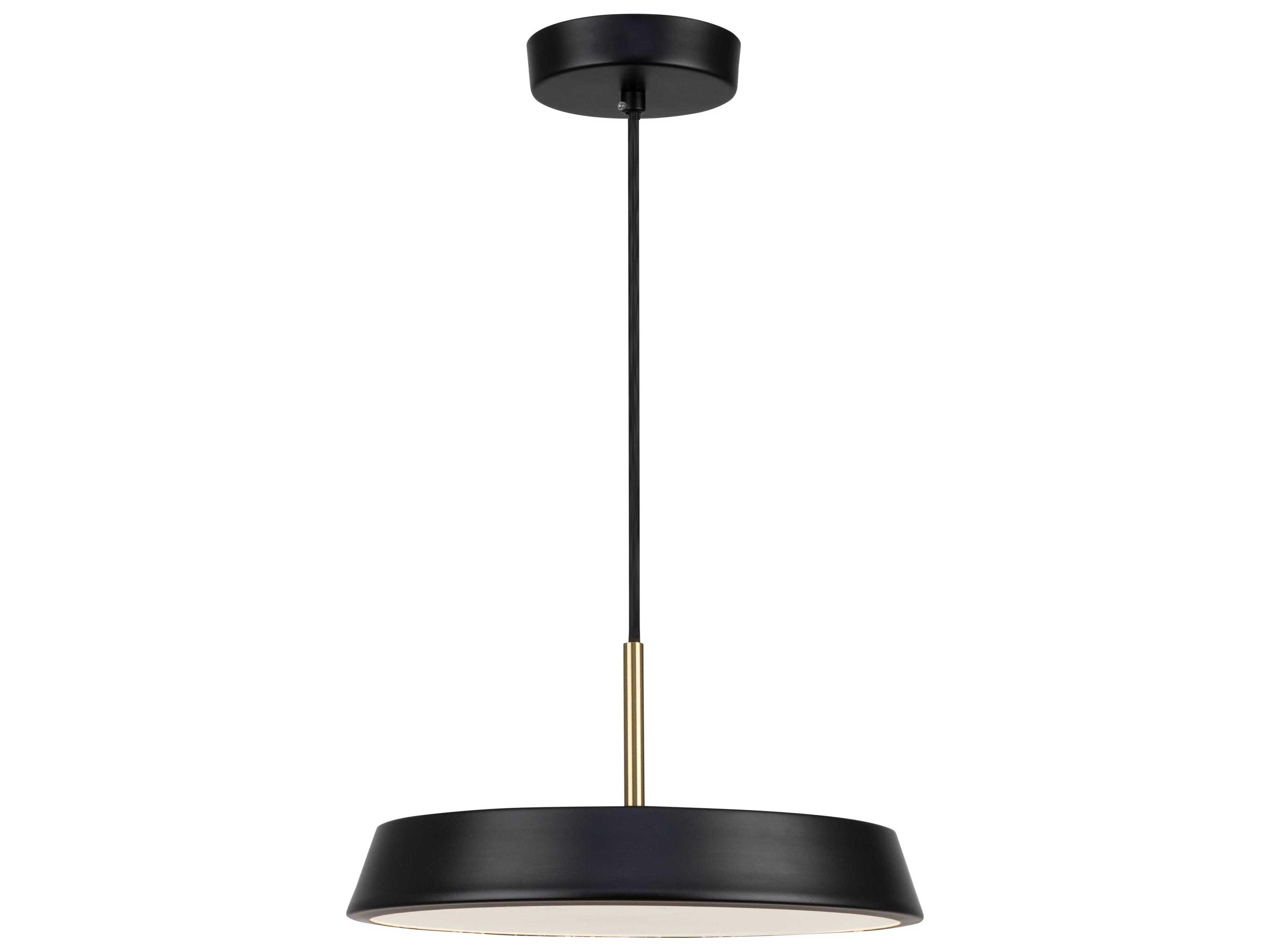 Artcraft Lexi 1-Light Black Round Mini Pendant