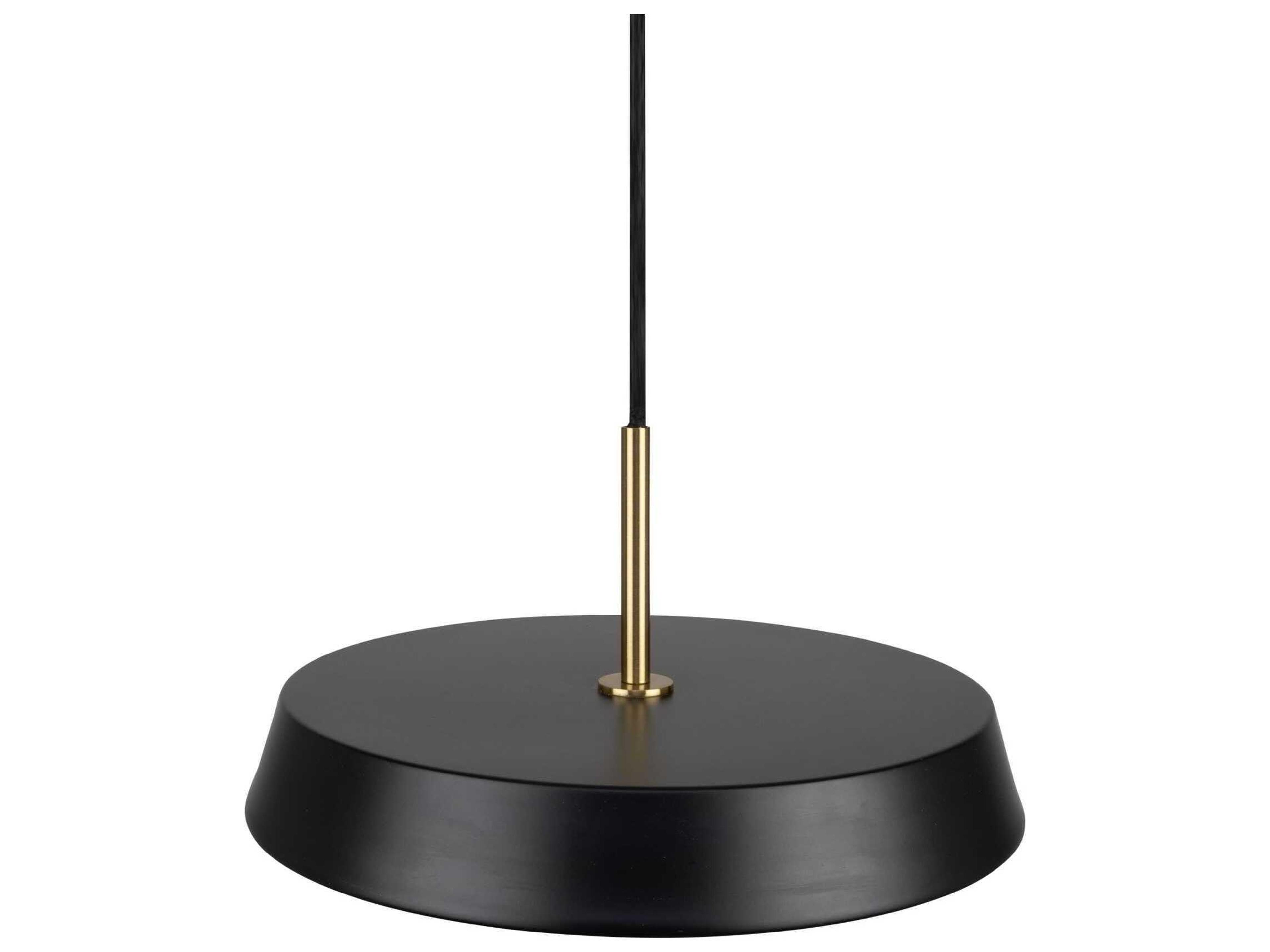 Artcraft Lexi 1-Light Black Round Pendant