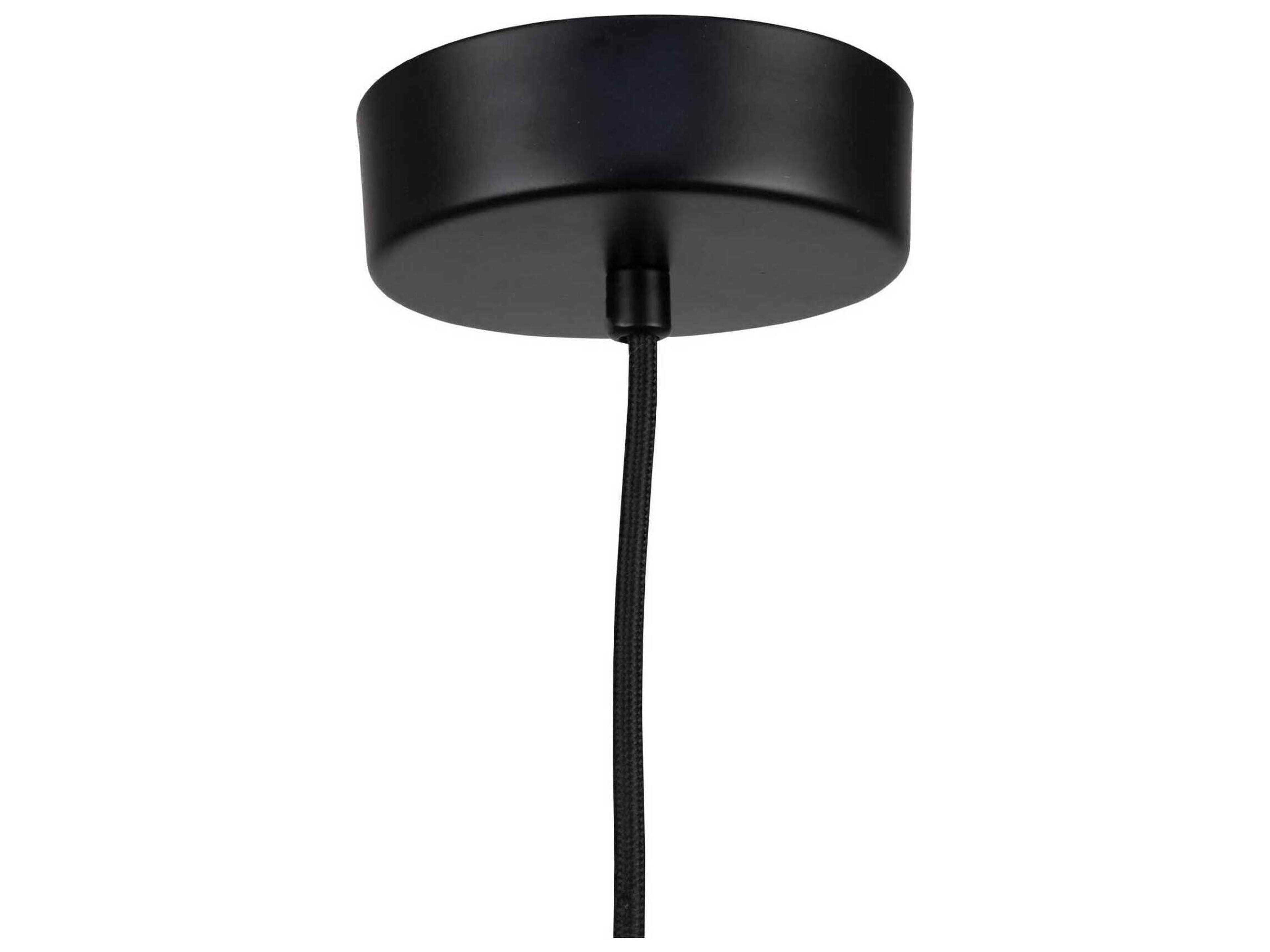 Artcraft Lexi 1-Light Black Round Pendant