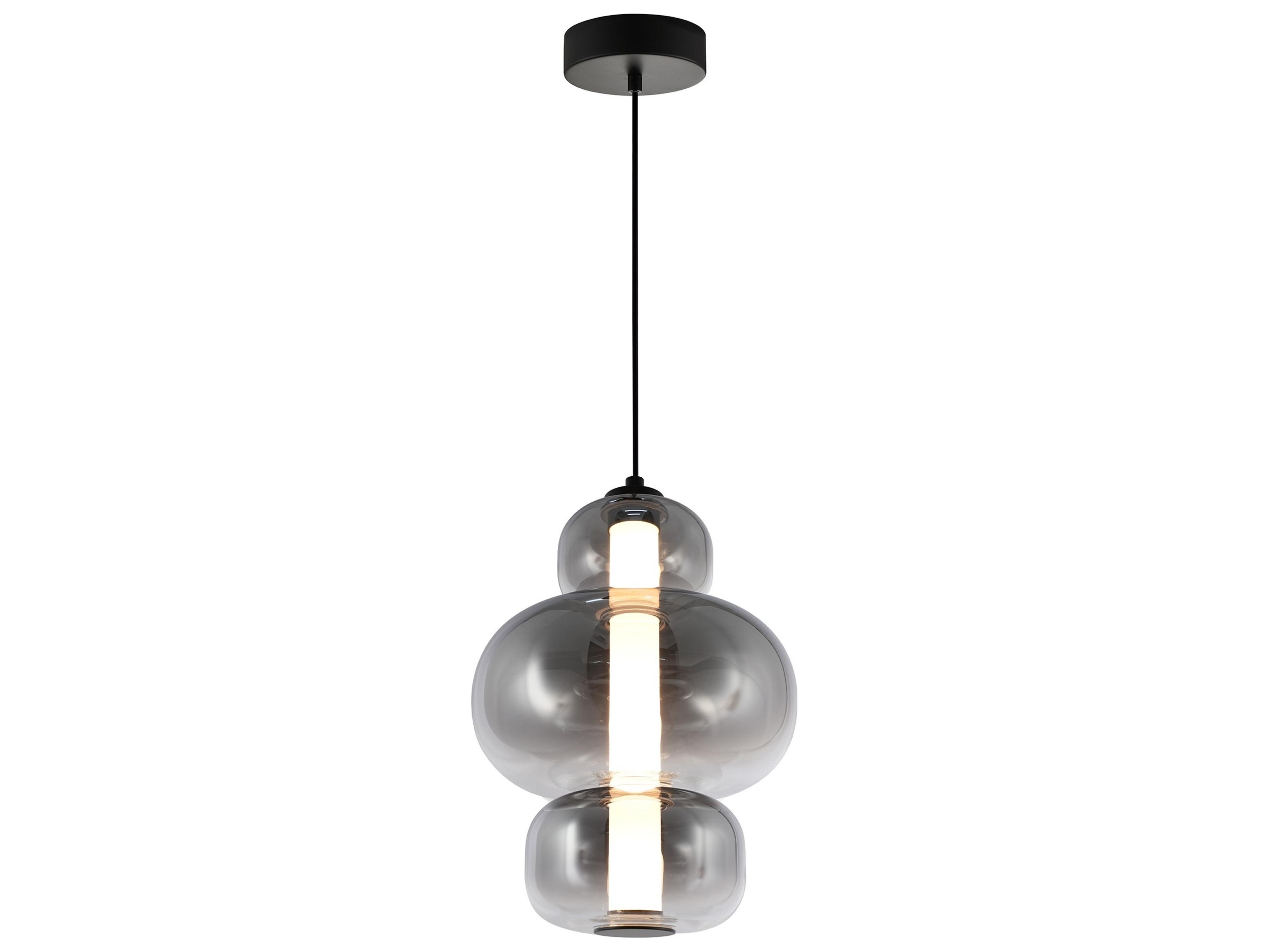Artcraft Astra 1-Light Black Geometric Mini Pendant