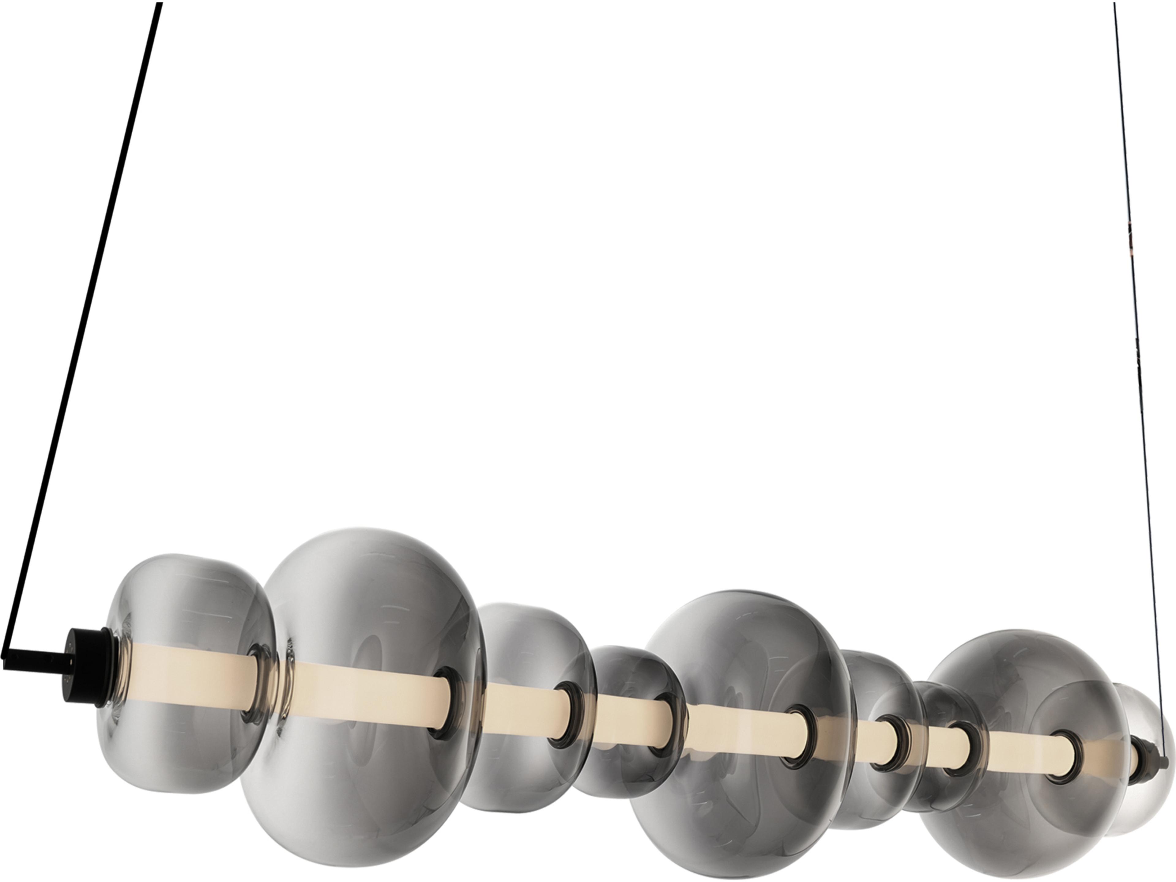 Artcraft Astra 1-Light Black Linear Island Pendant