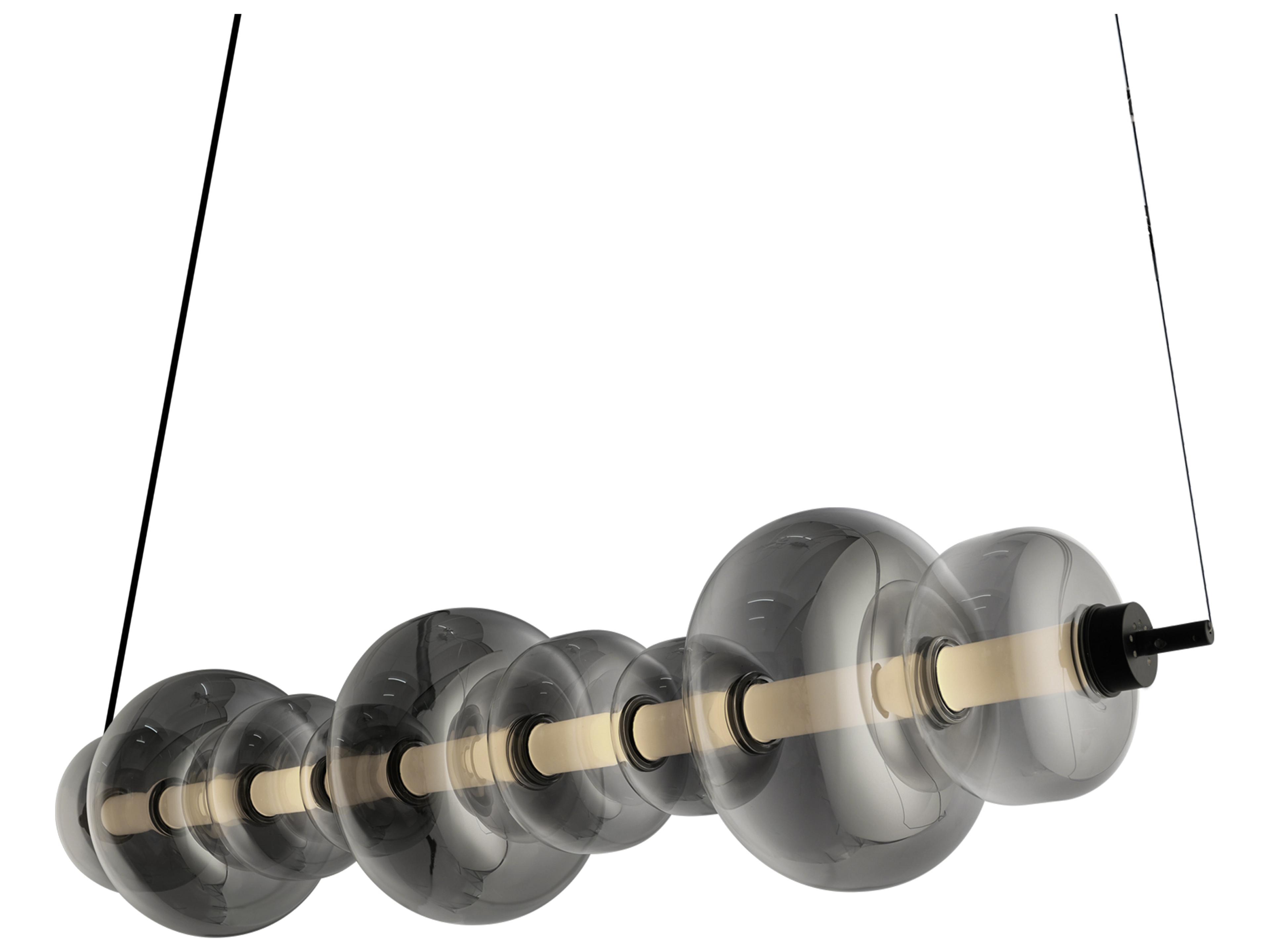 Artcraft Astra 1-Light Black Linear Island Pendant