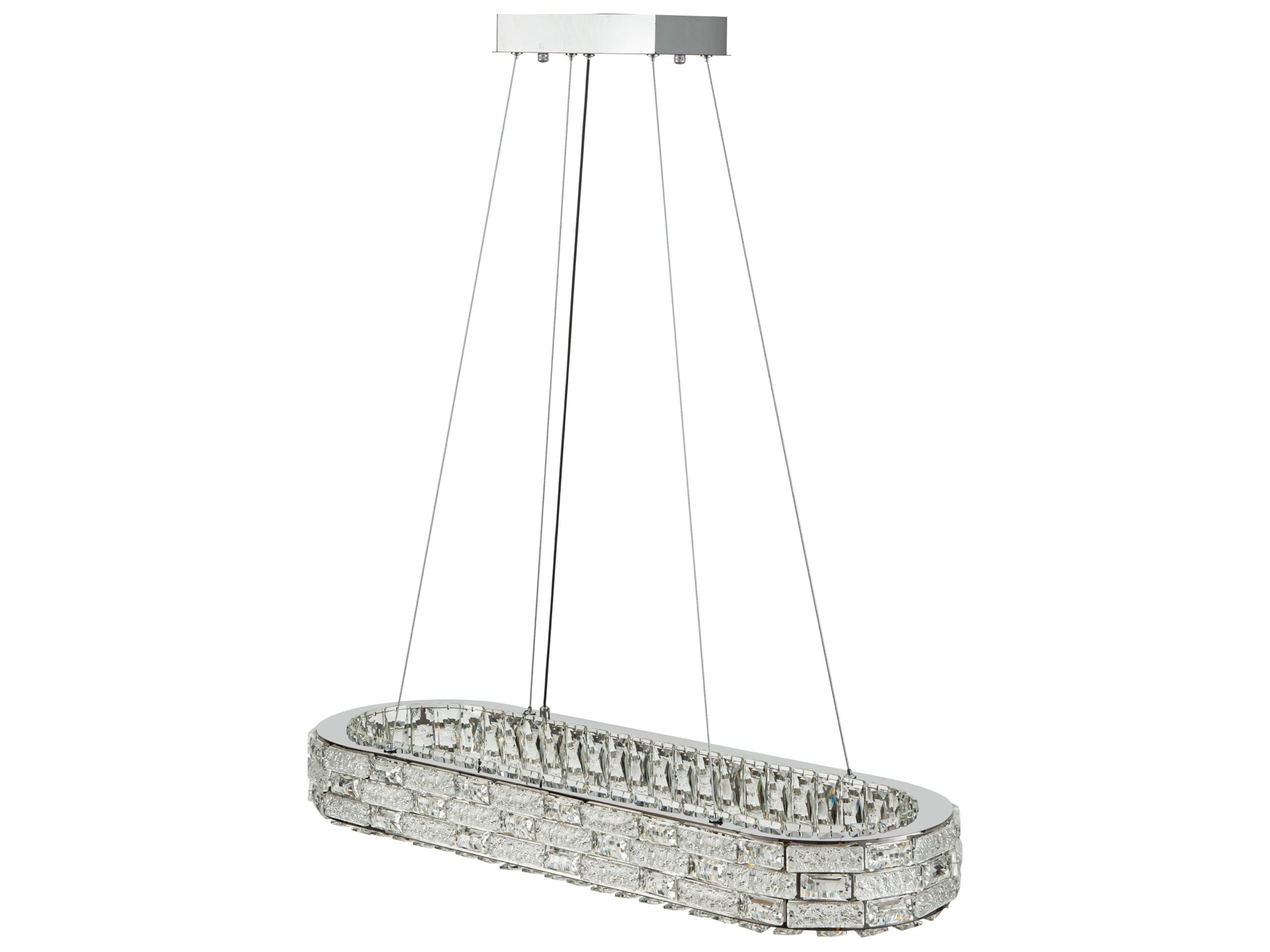 Artcraft Elegance Chrome Linear Island Pendant