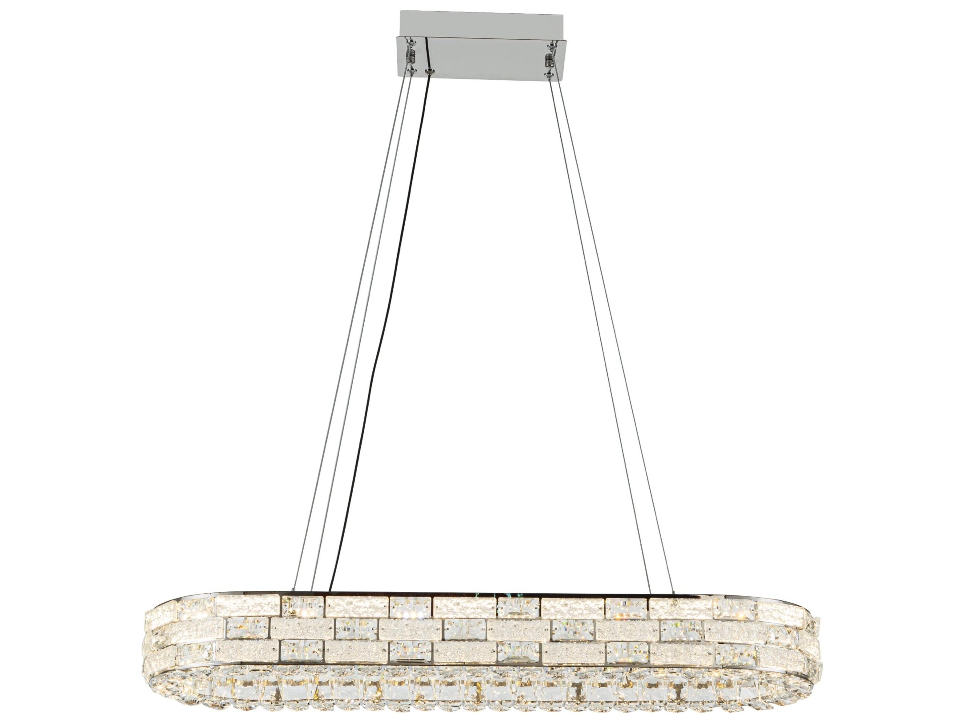 Artcraft Elegance Chrome Linear Island Pendant