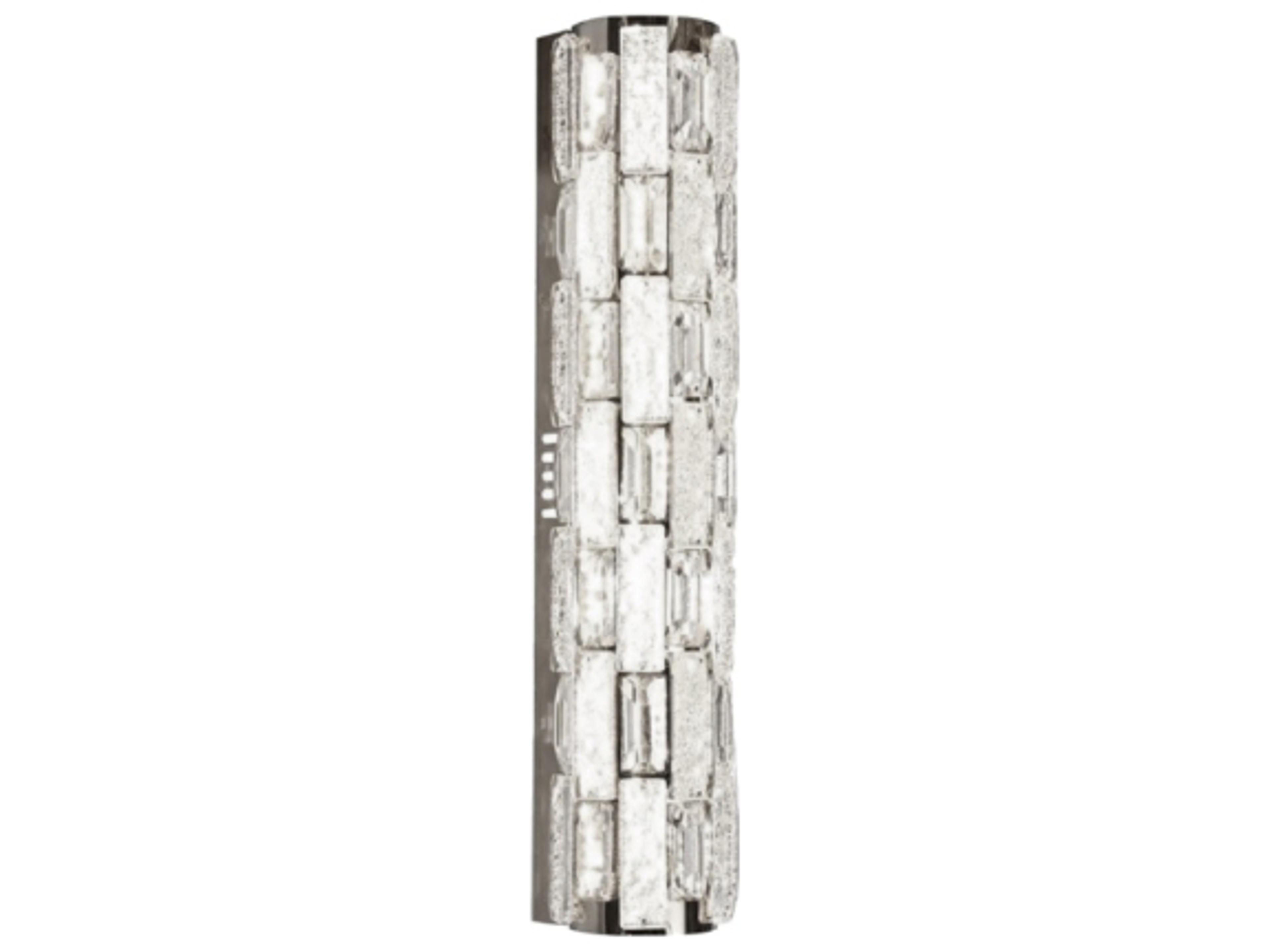 Elegance LED Wall Sconce Polished Nickel Crystal
