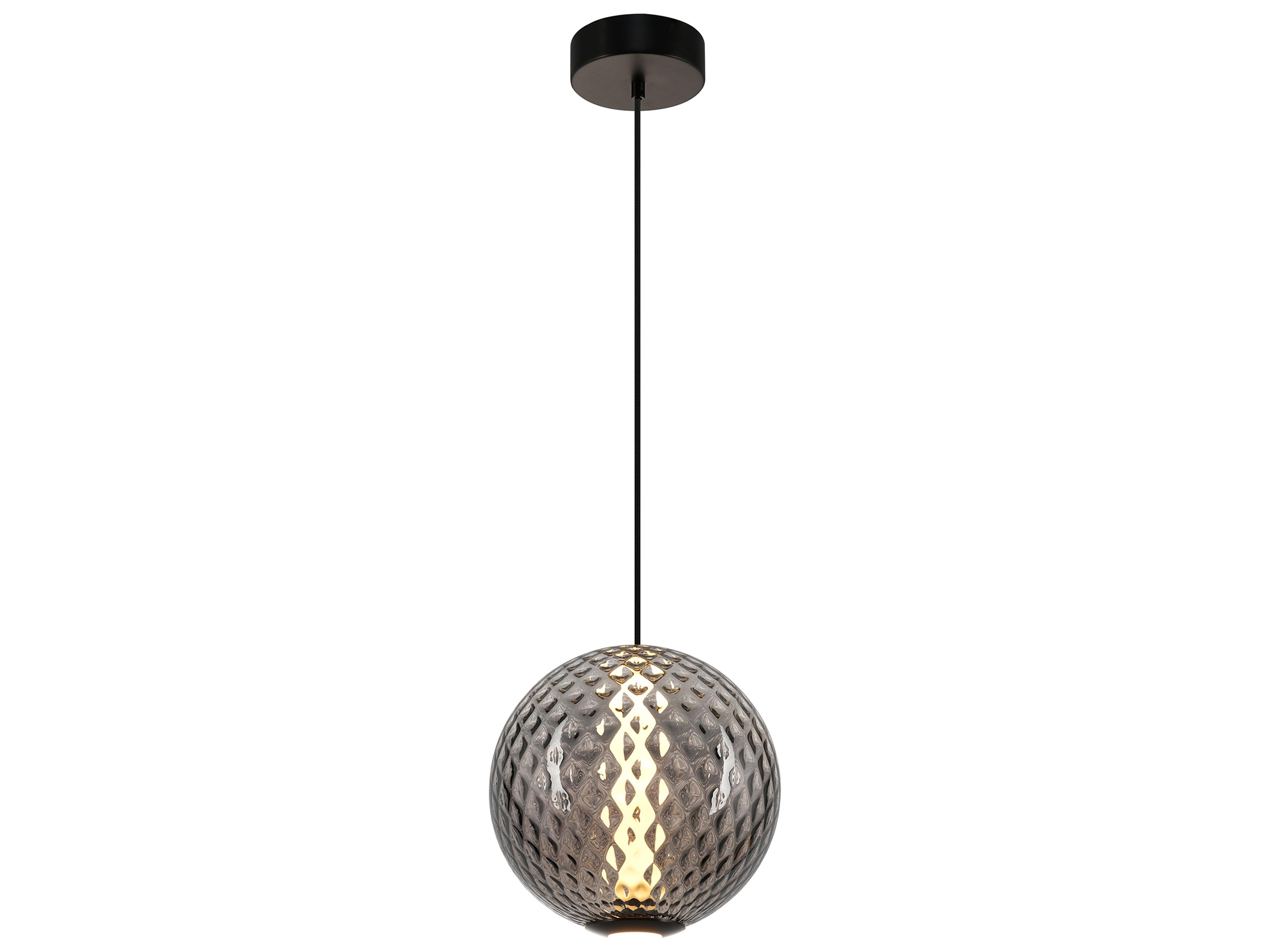 Celeste LED Pendant Light in Gunmetal and Smoke