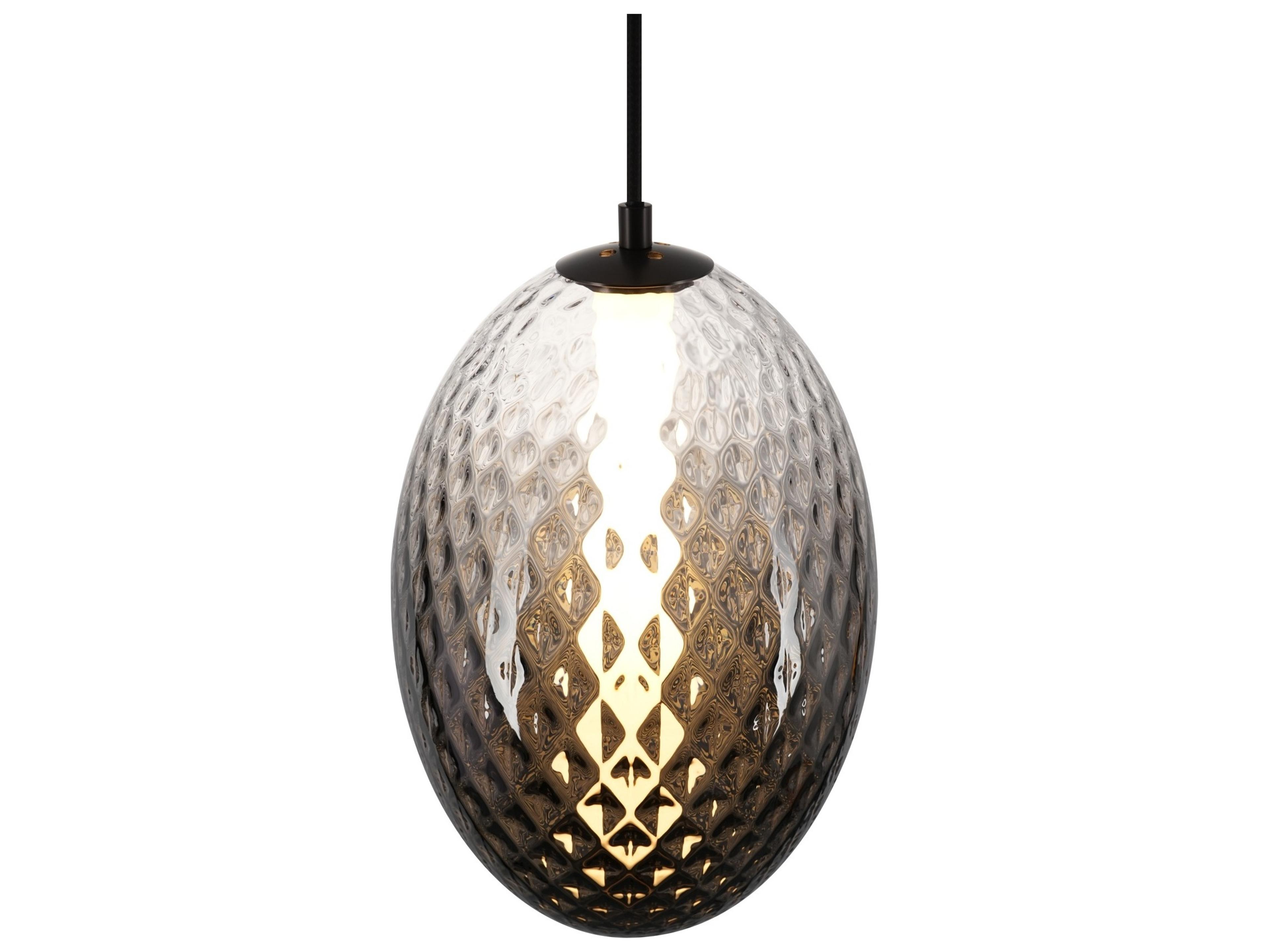 Artcraft Celeste 1-Light Smoke Gray Mini Pendant