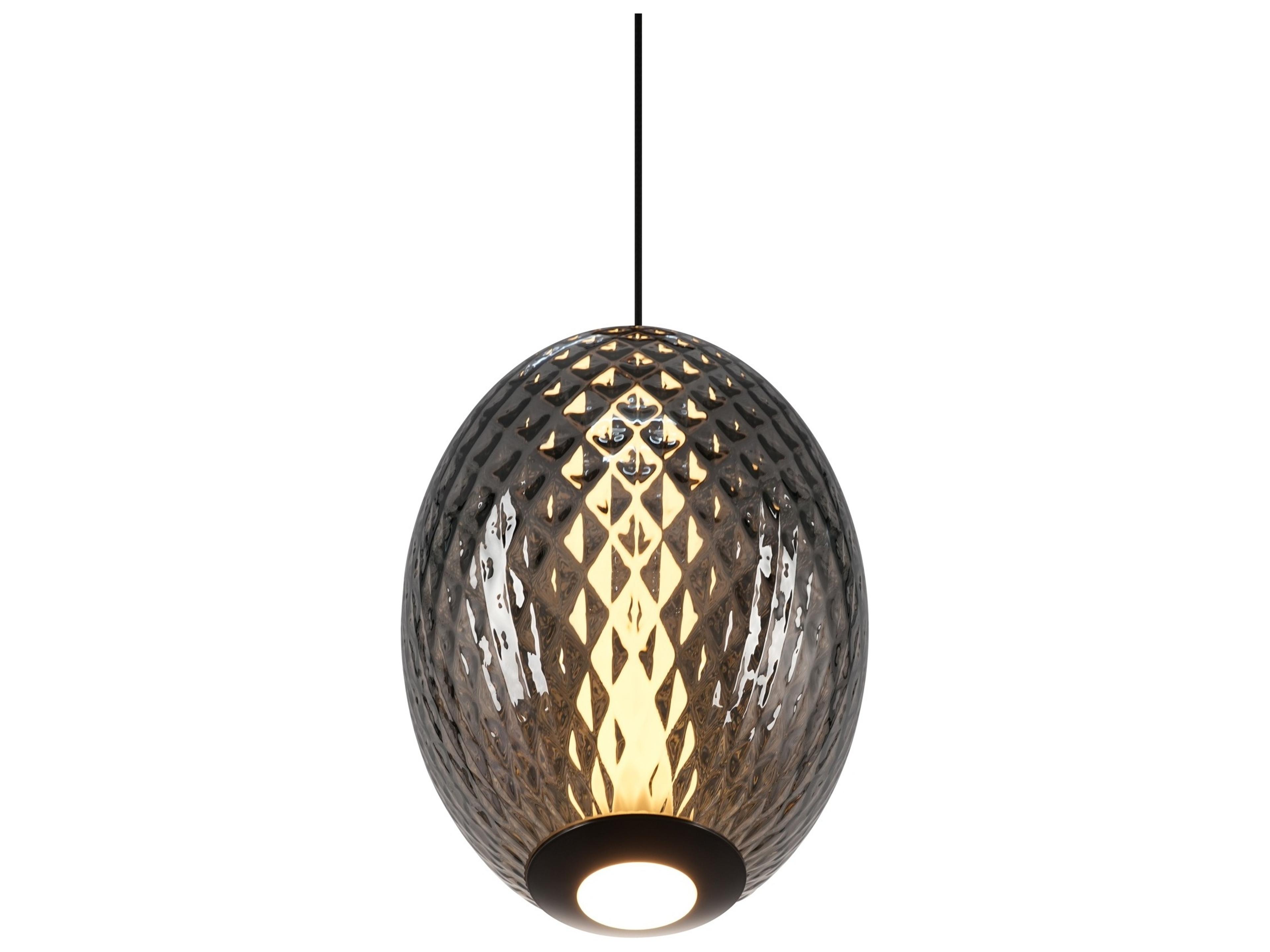 Artcraft Celeste 1-Light Smoke Gray Mini Pendant