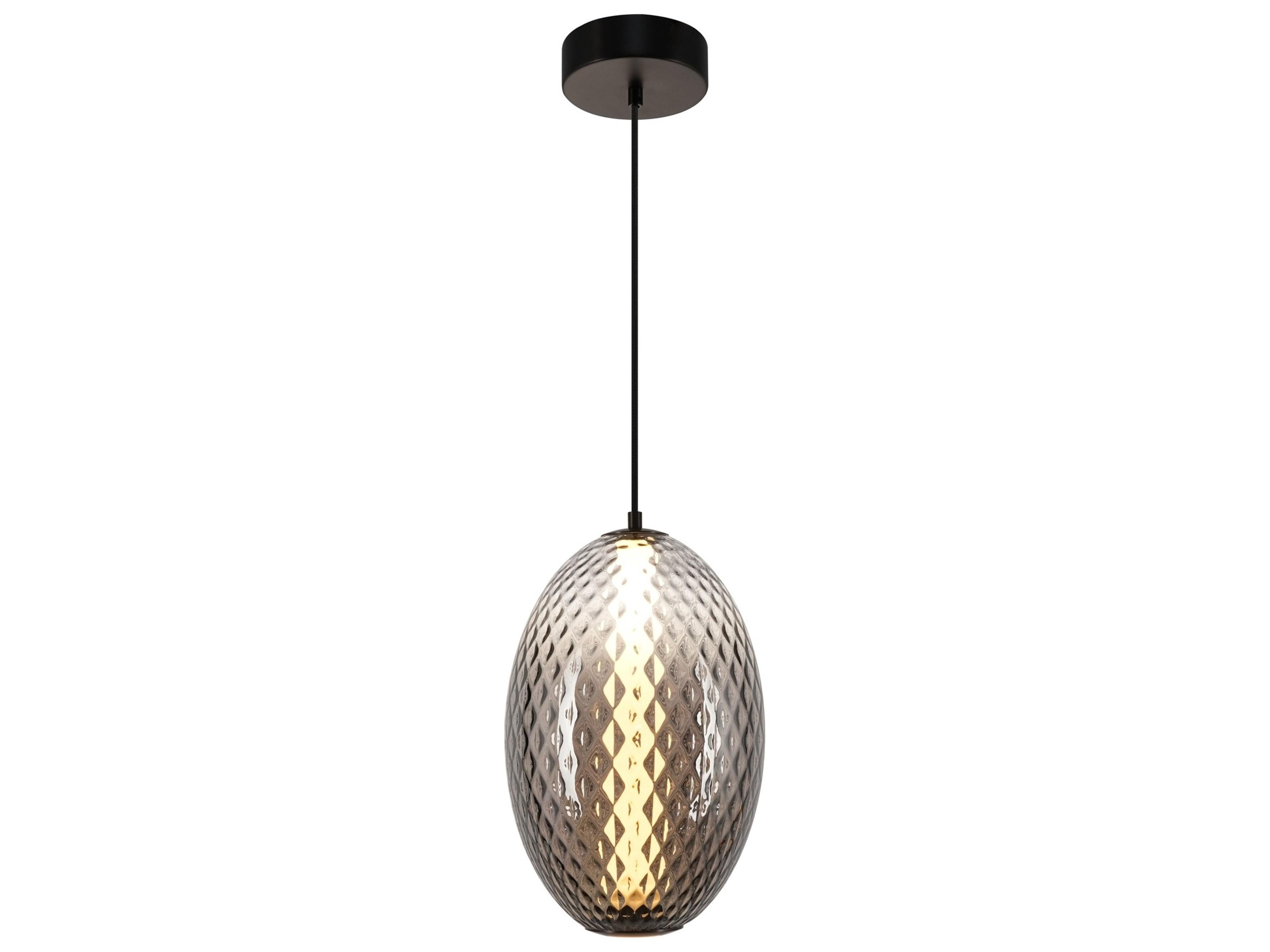 Artcraft Celeste 1-Light Smoke Gray Mini Pendant