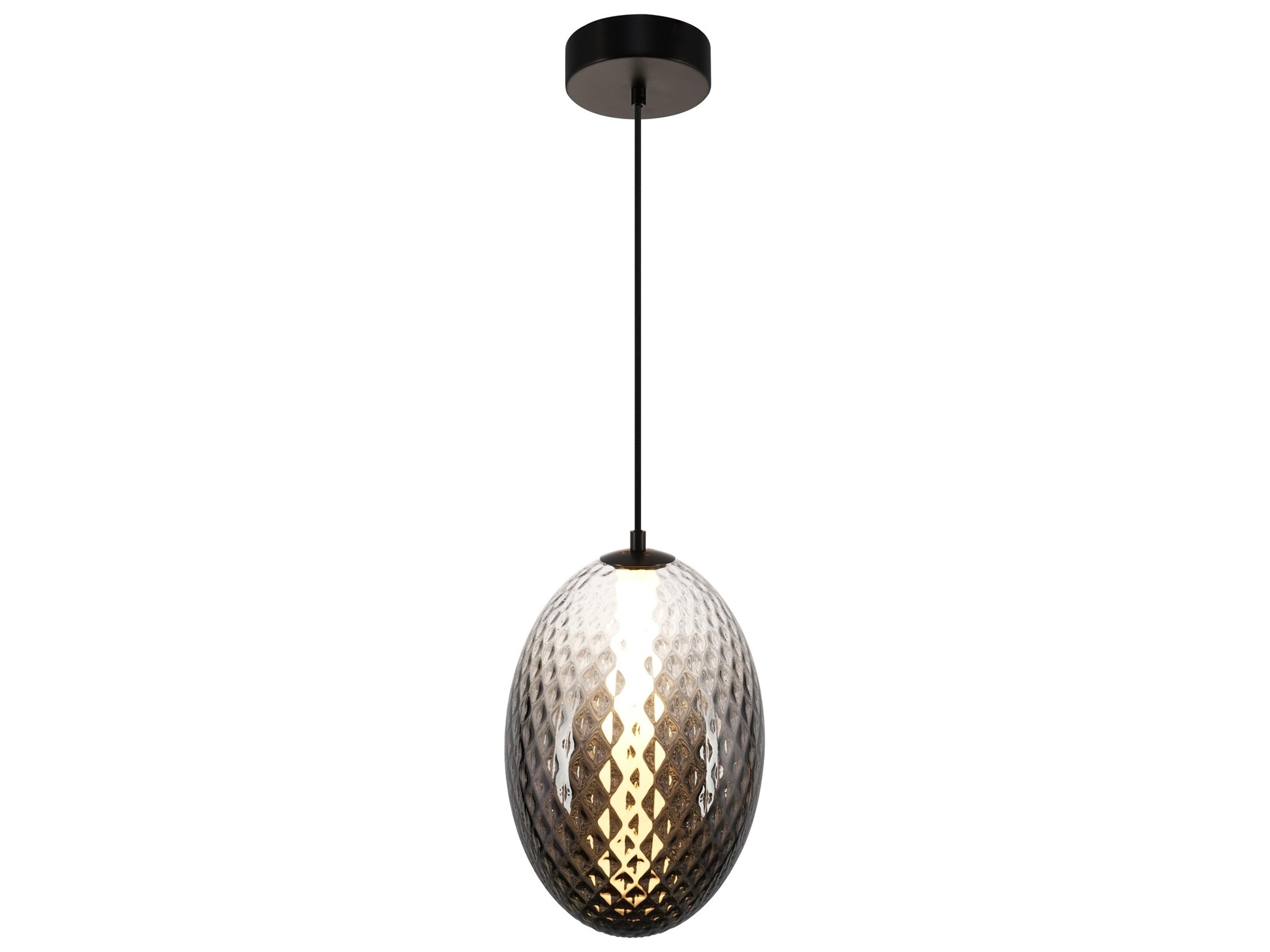 Artcraft Celeste 1-Light Smoke Gray Mini Pendant
