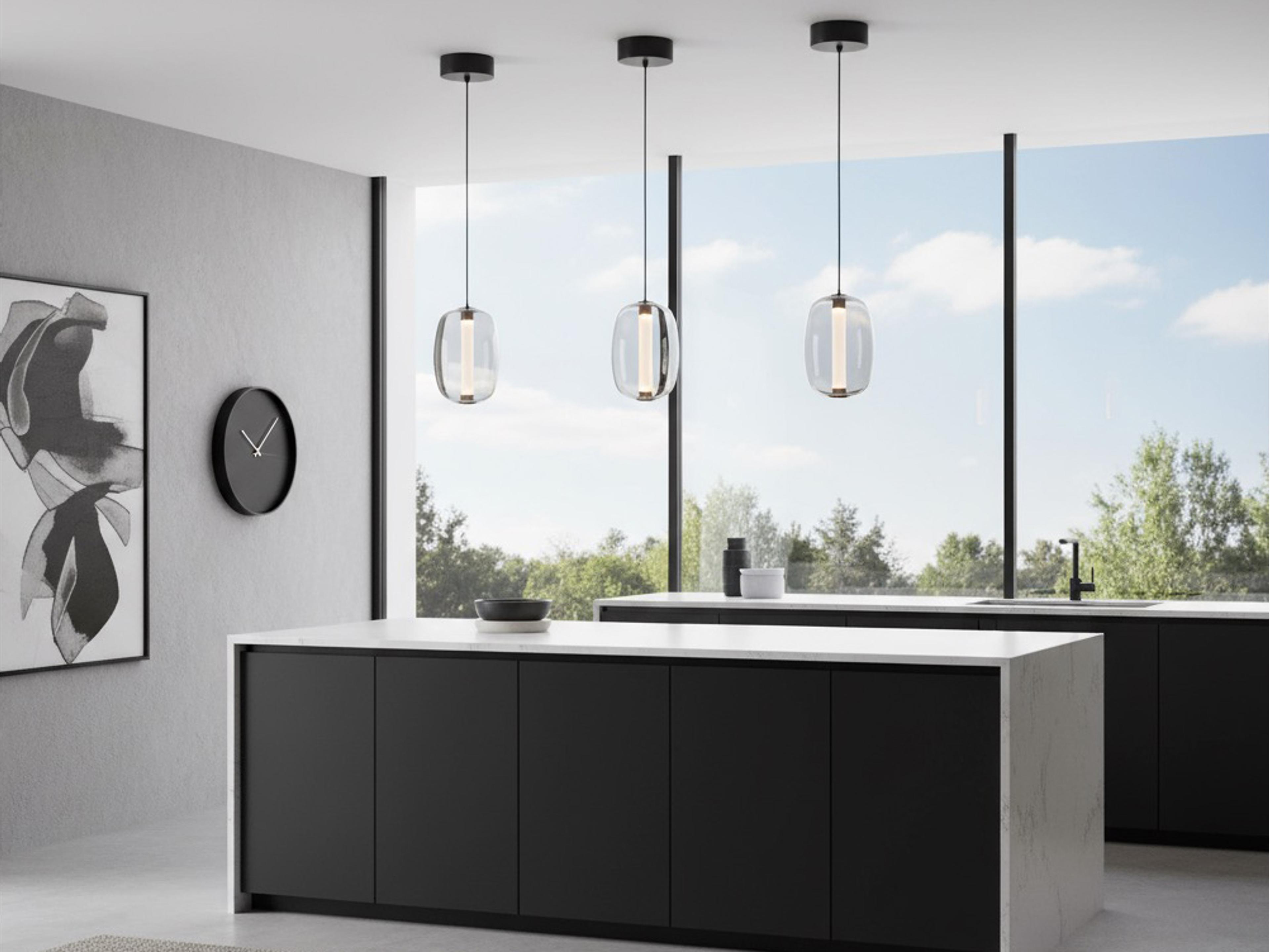 Artcraft Vega 1-Light Black Mini Pendant