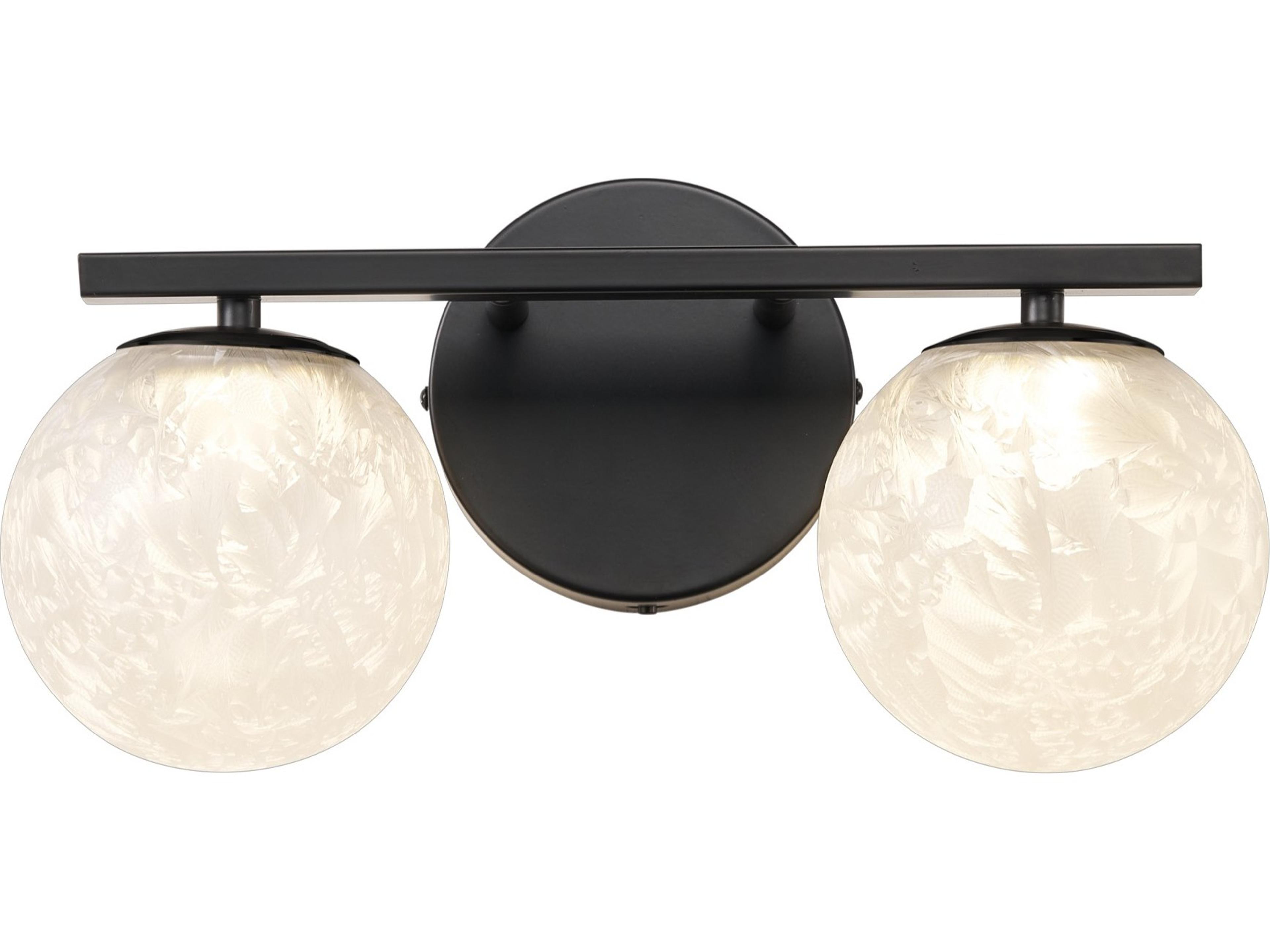 Forma Bath Vanity Light Black Integrated LED