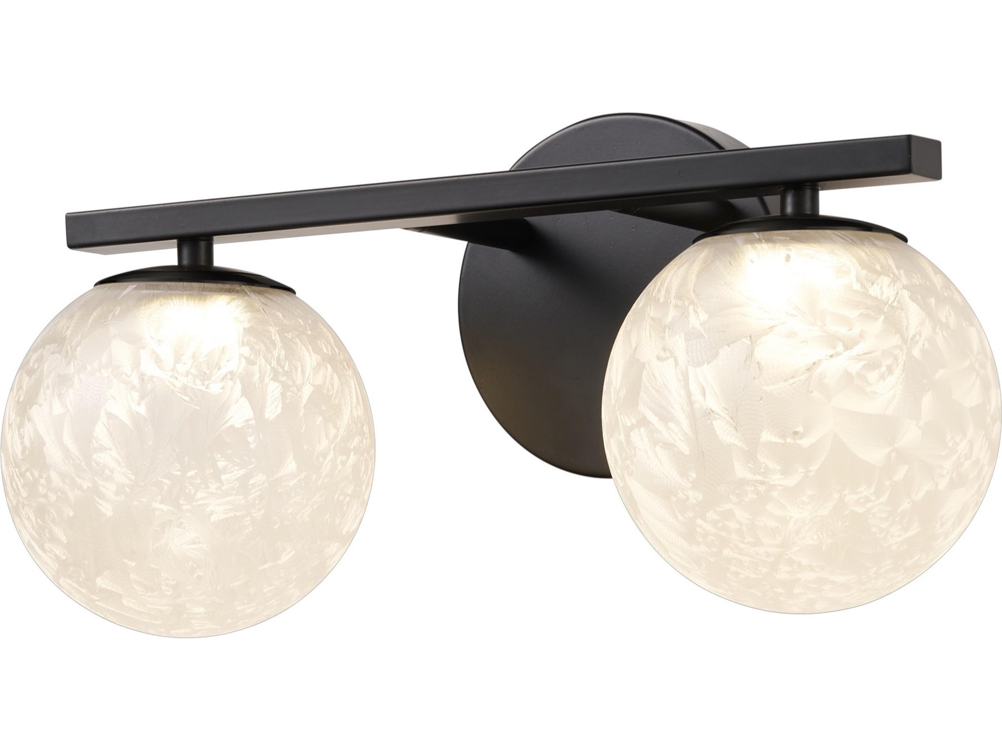 Artcraft Forma 2-Light Black Vanity Light