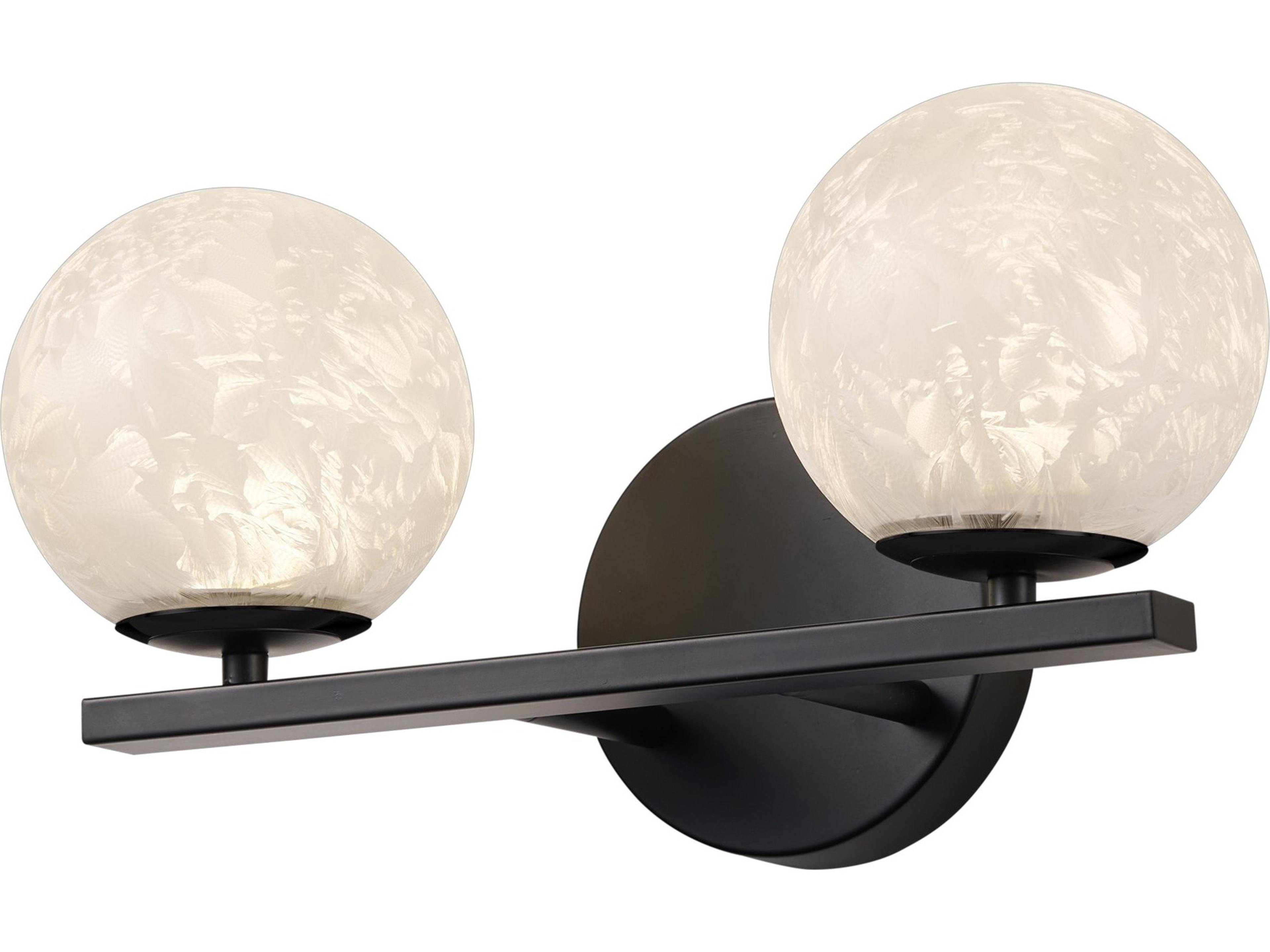 Artcraft Forma 2-Light Black Vanity Light