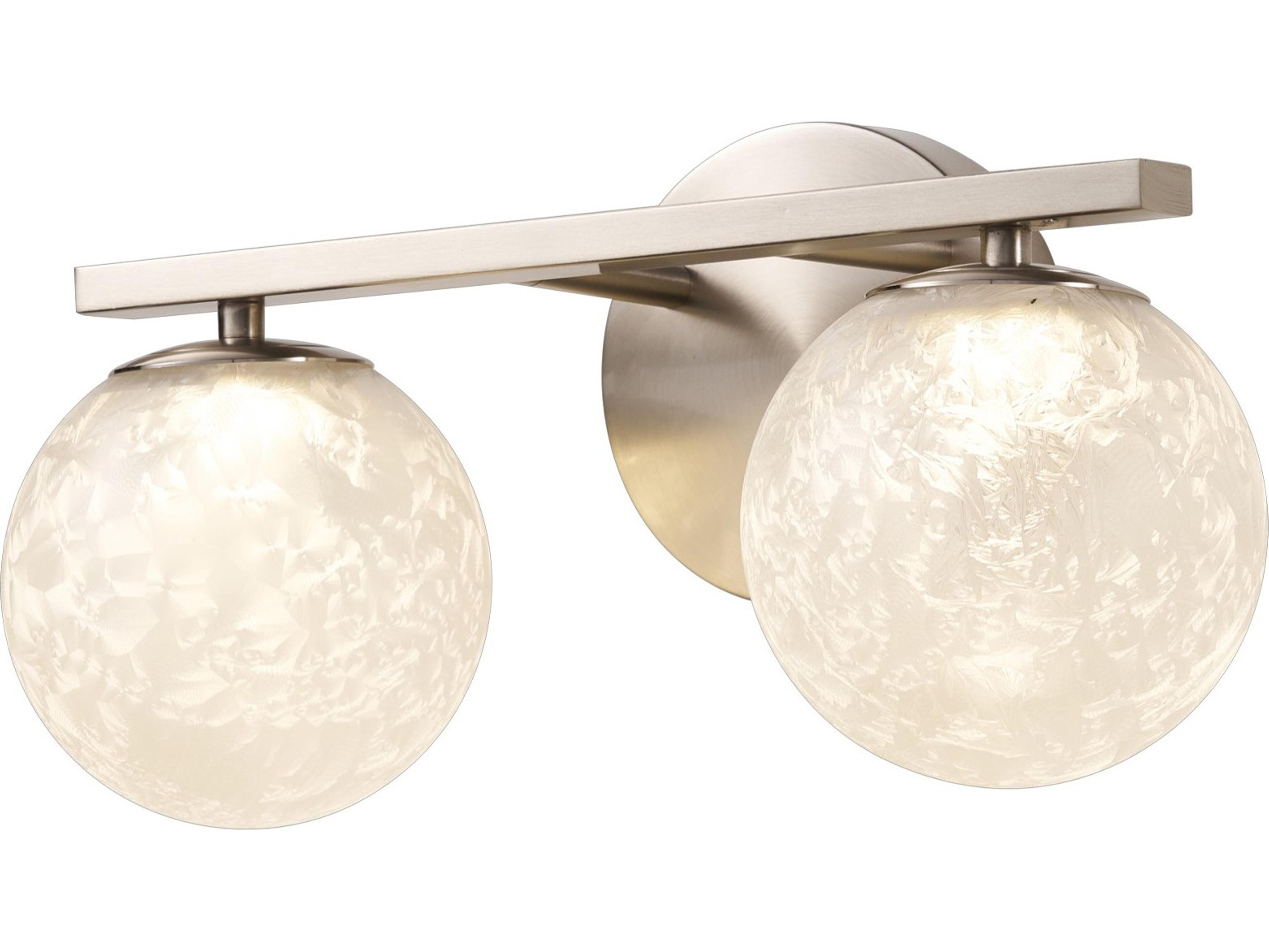 Artcraft Forma 2-Light Brushed Nickel Vanity Light