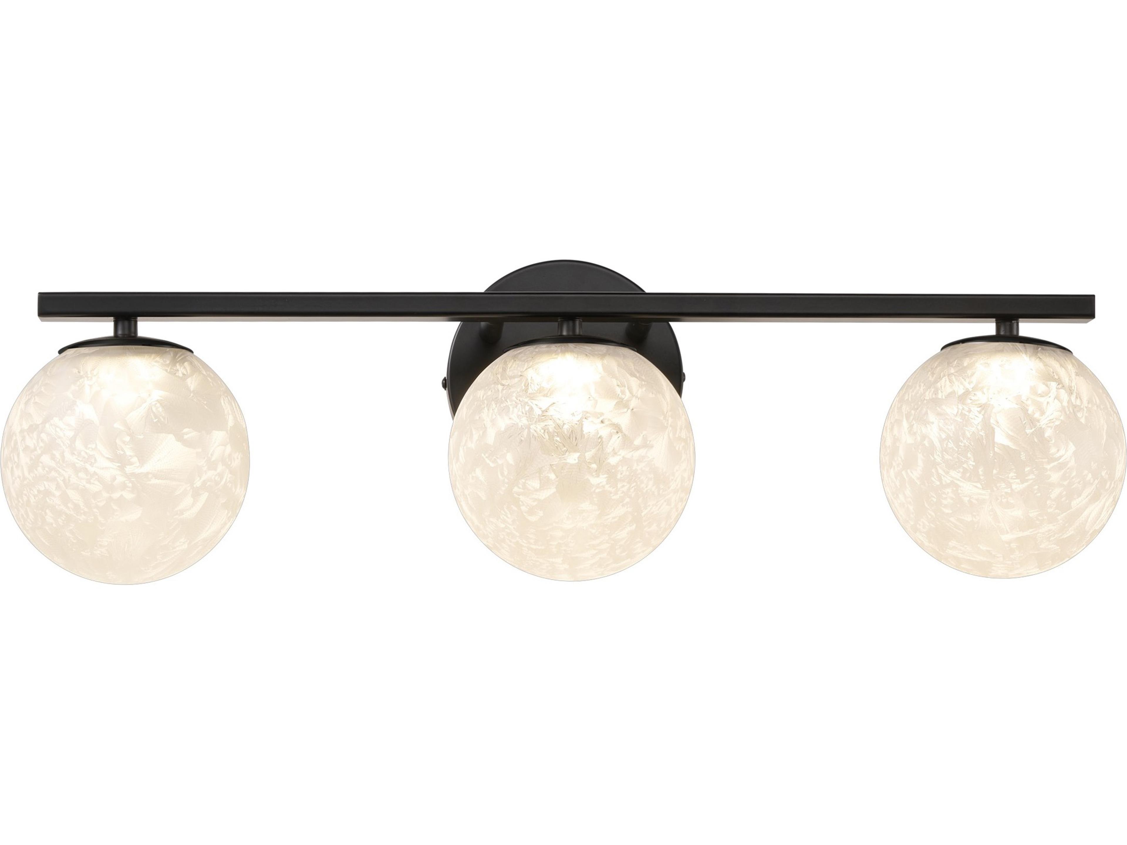 Artcraft Forma 3-Light Black Vanity Light