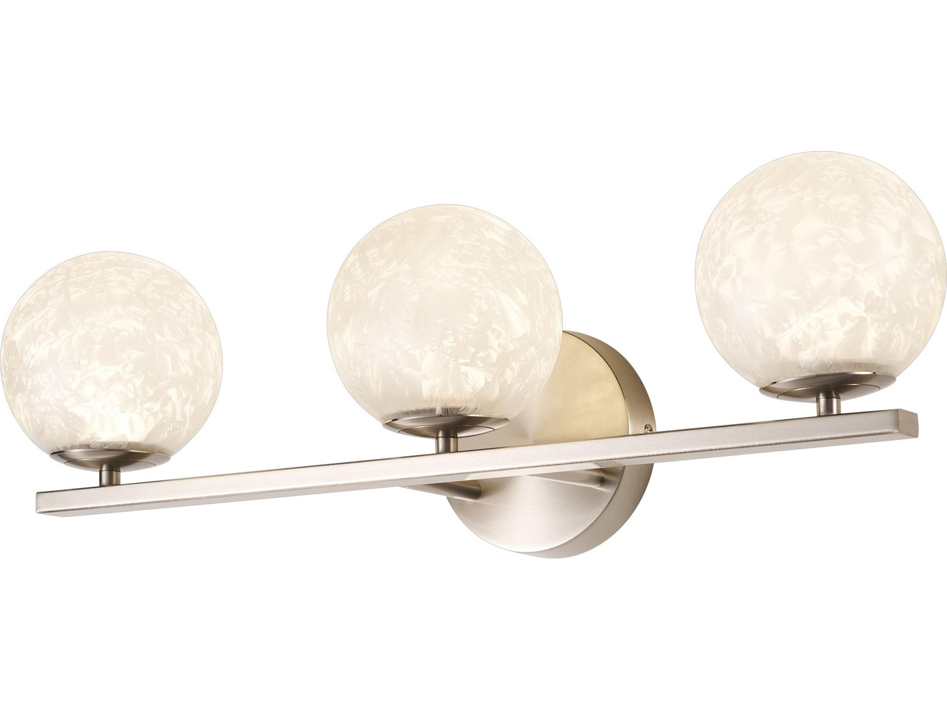 Artcraft Forma 3-Light Brushed Nickel Vanity Light