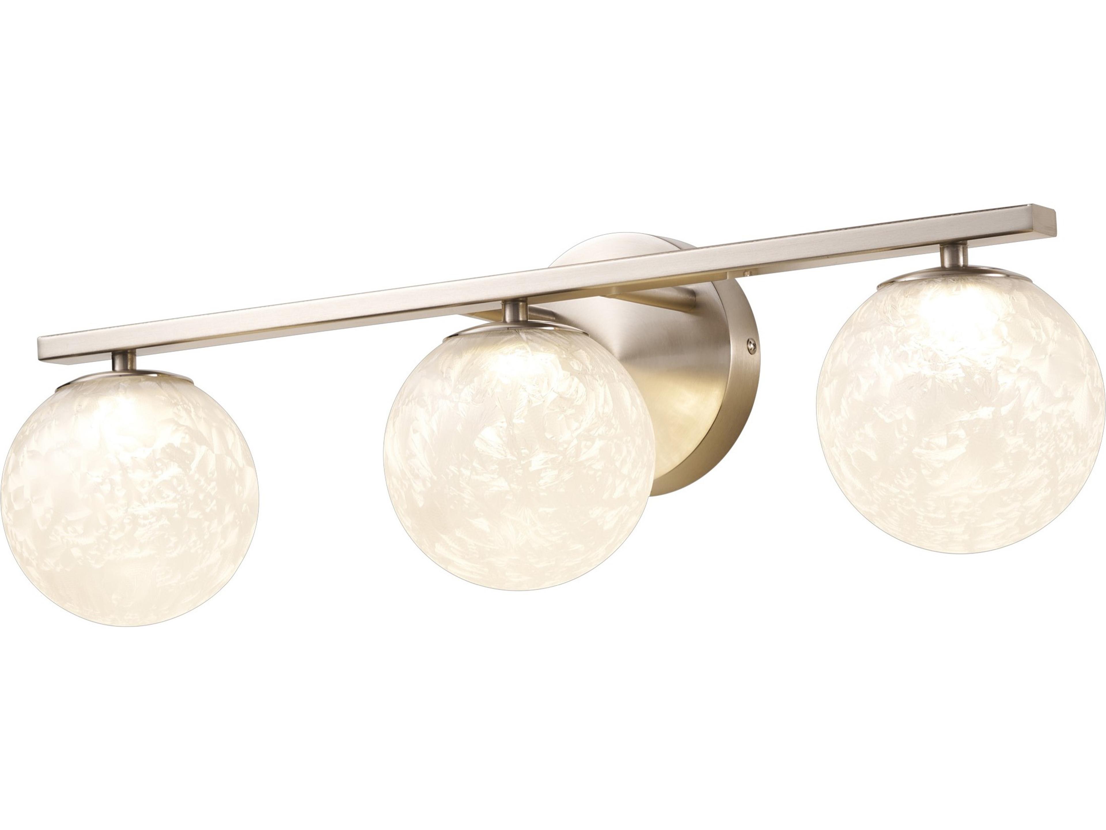 Artcraft Forma 3-Light Brushed Nickel Vanity Light