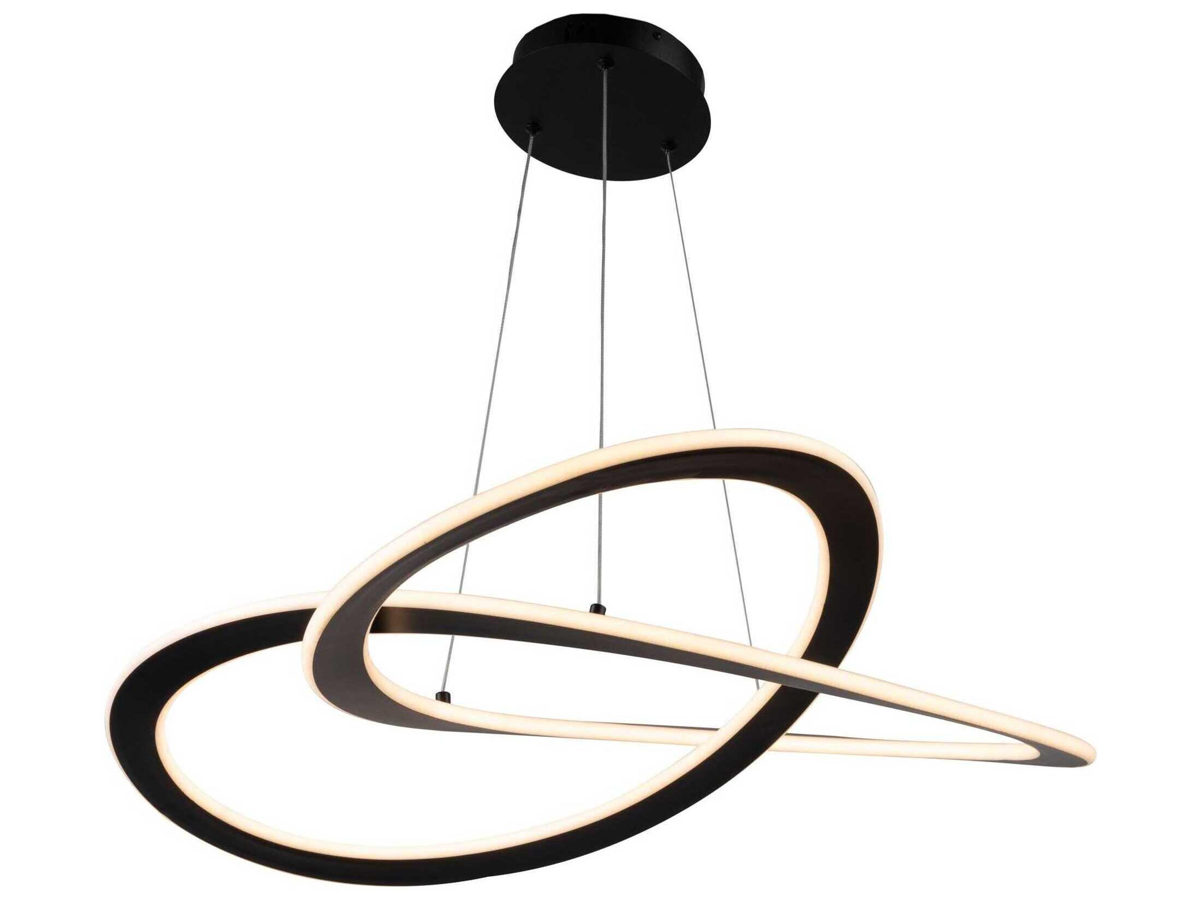 Artcraft Wave Black LED Pendant