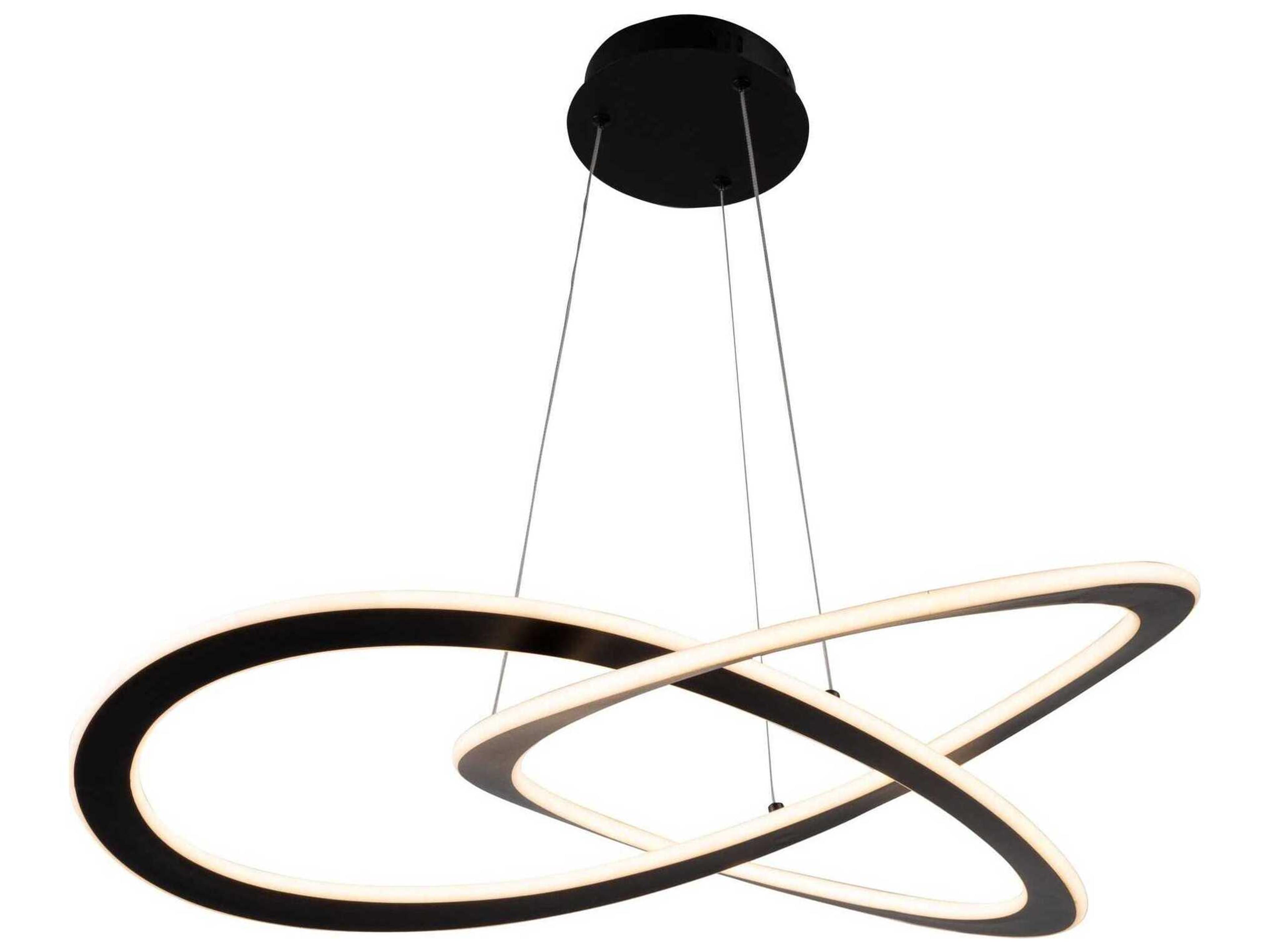 Artcraft Wave Black LED Pendant