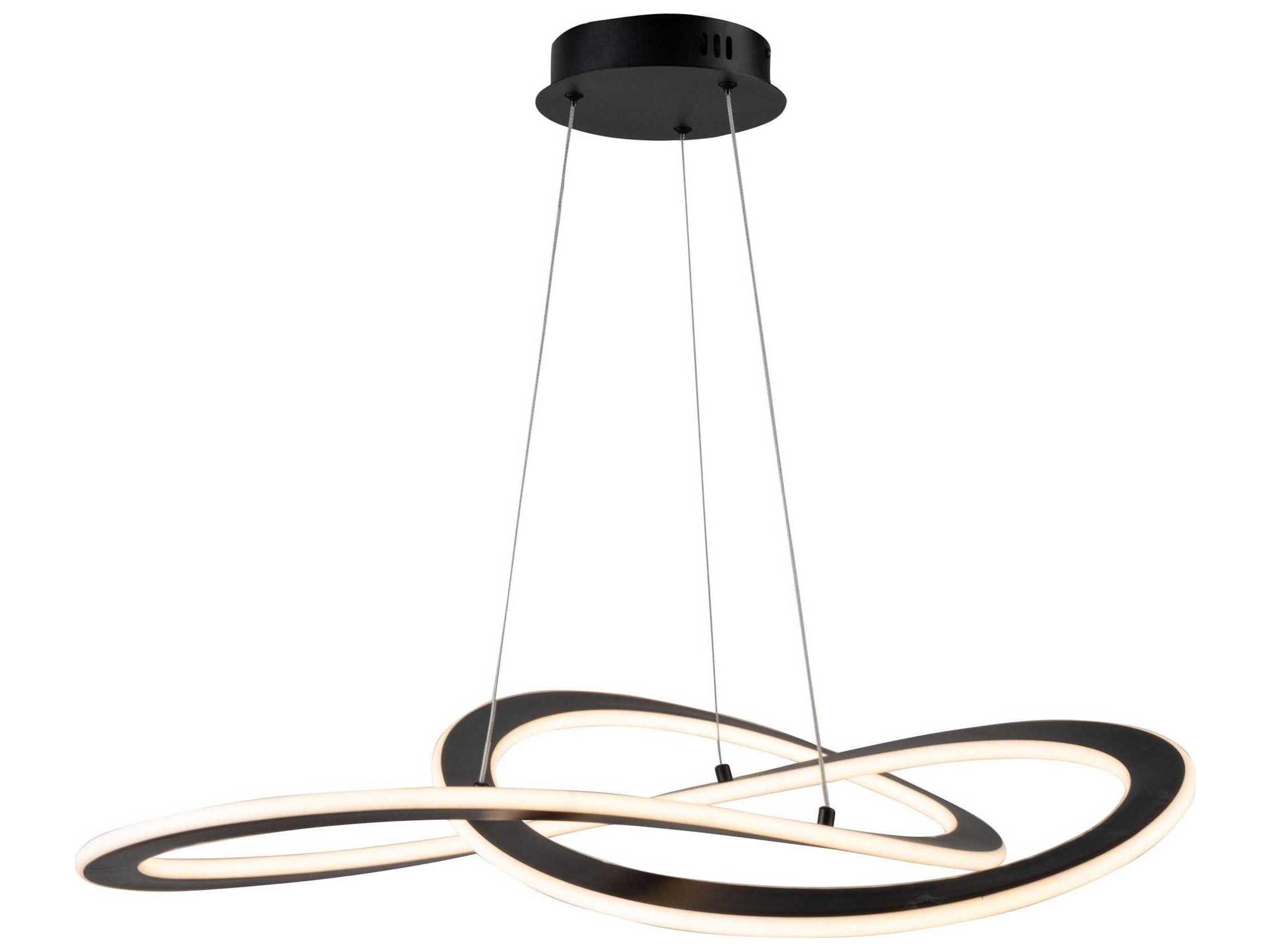 Artcraft Wave Black LED Pendant