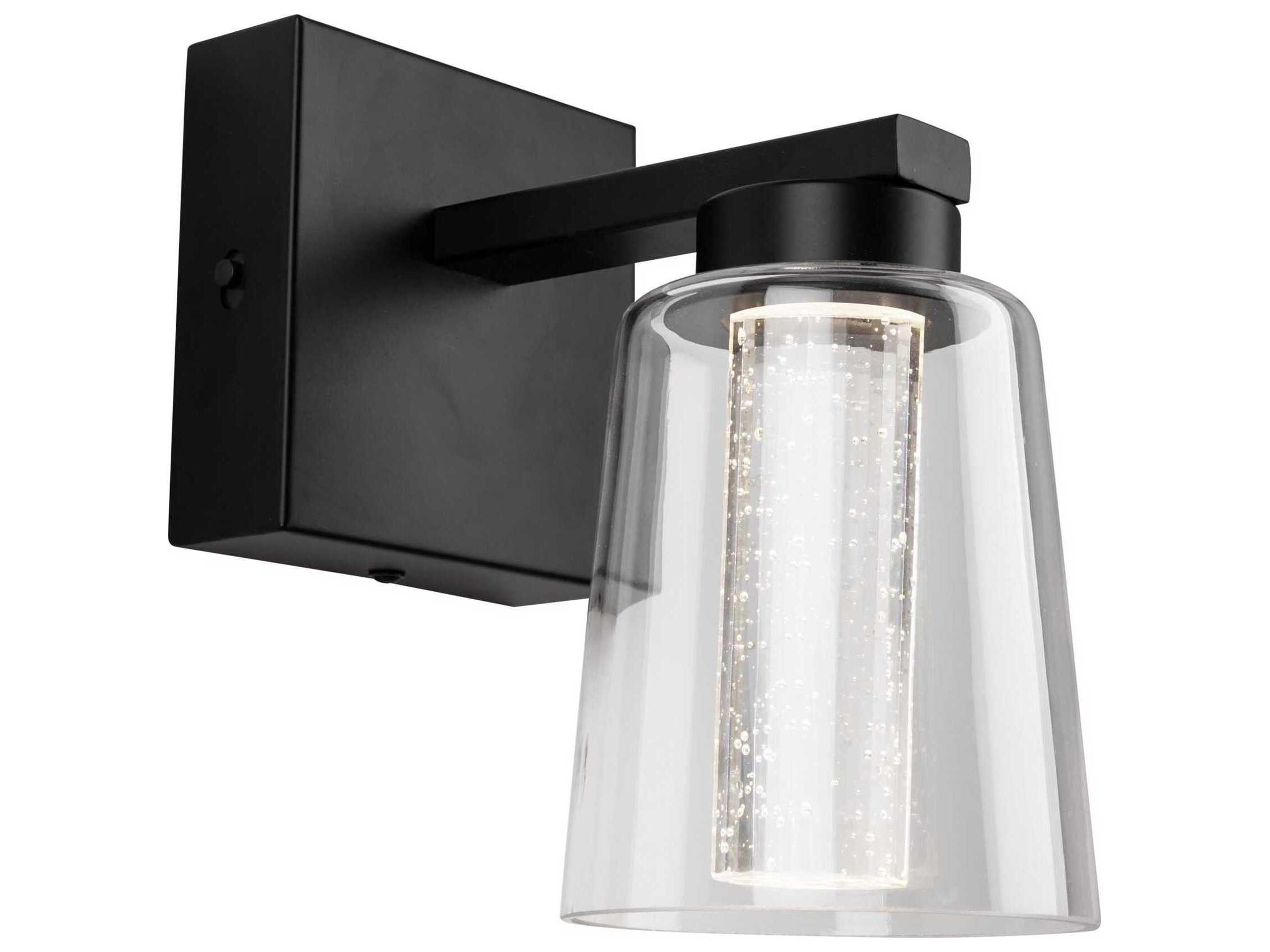 Artcraft Dalton 1-Light Black Wall Sconce