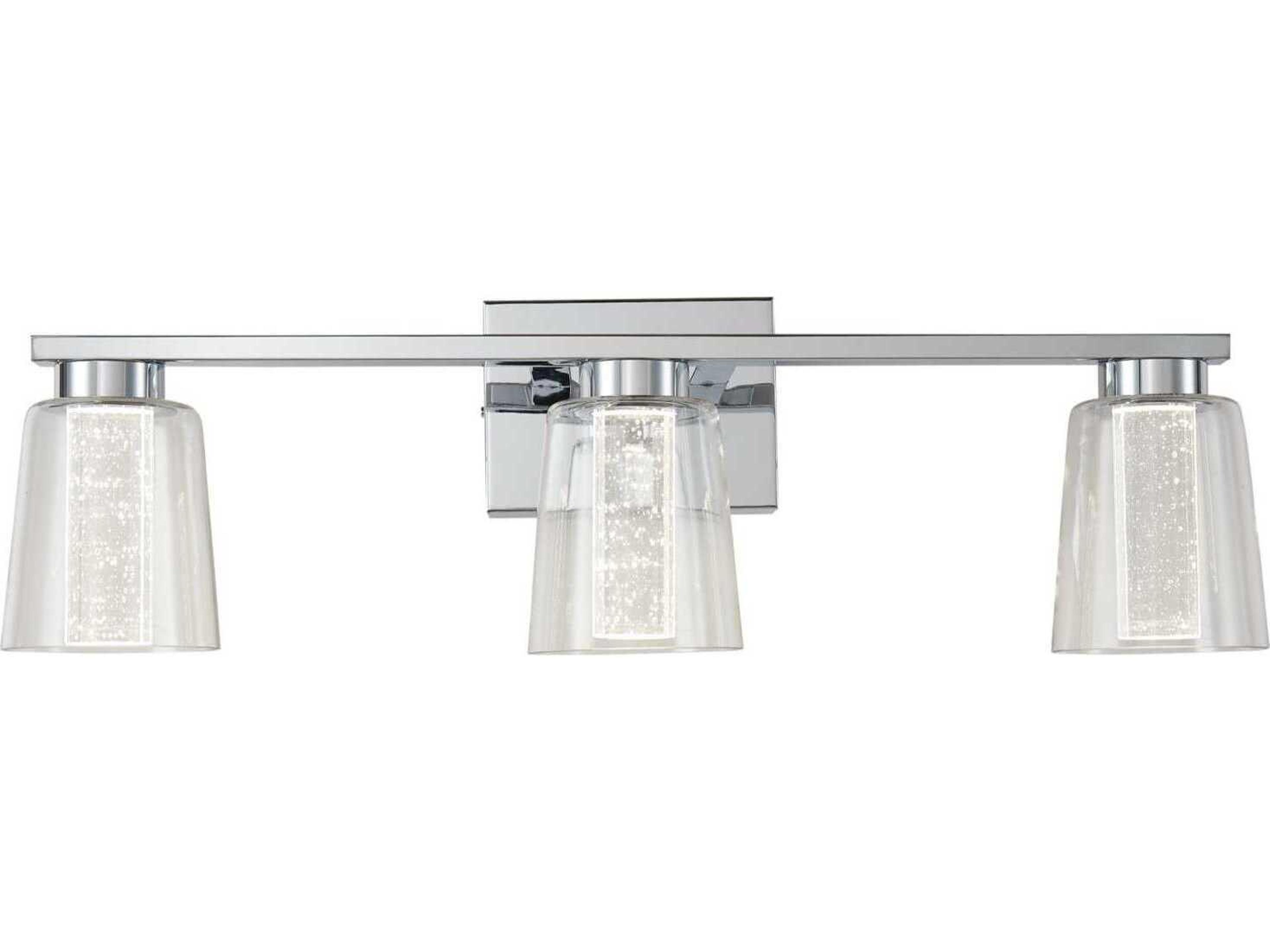 Artcraft Dalton 3-Light Chrome Vanity Light
